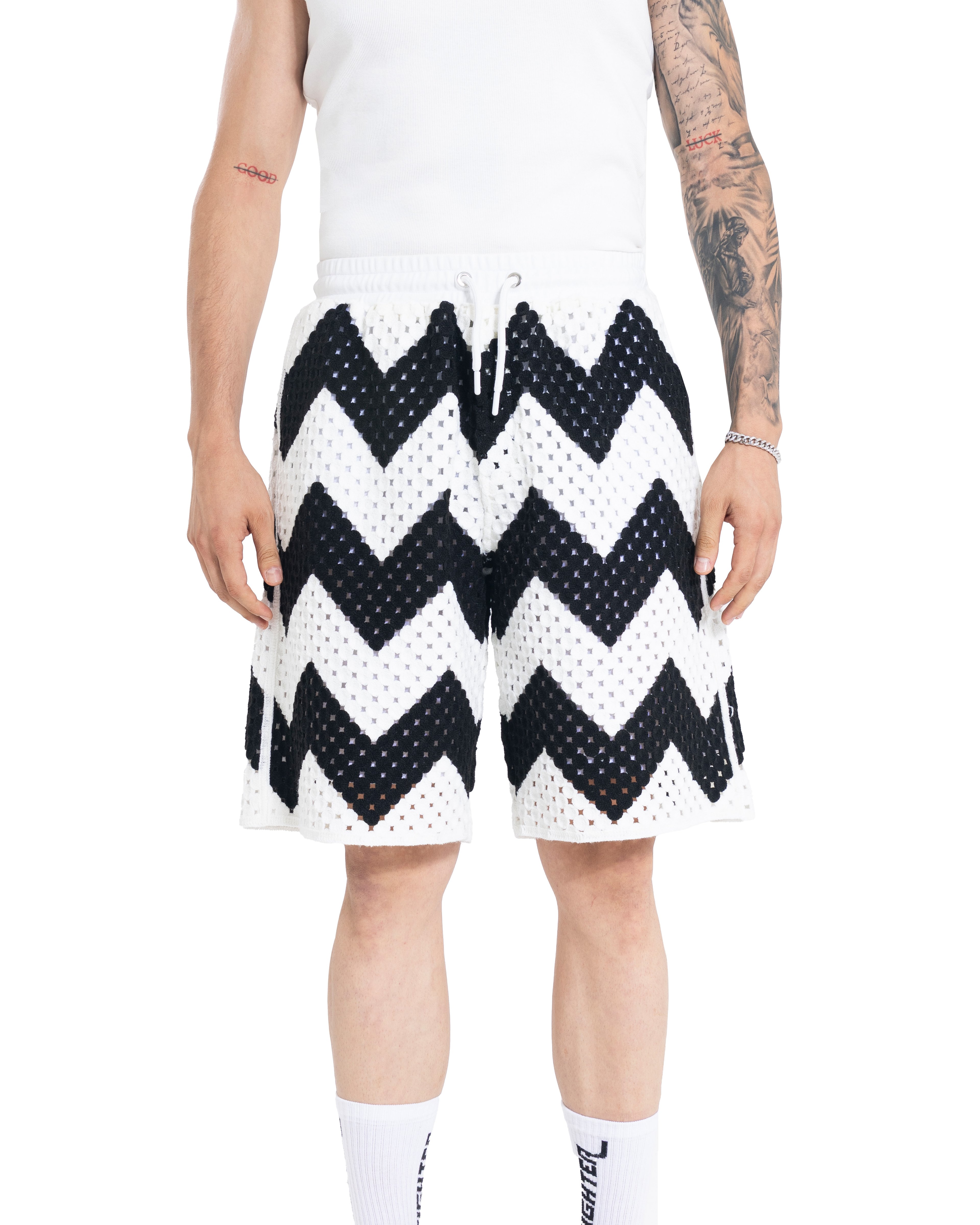 Unisex Knitted ZigZag Edge Pants