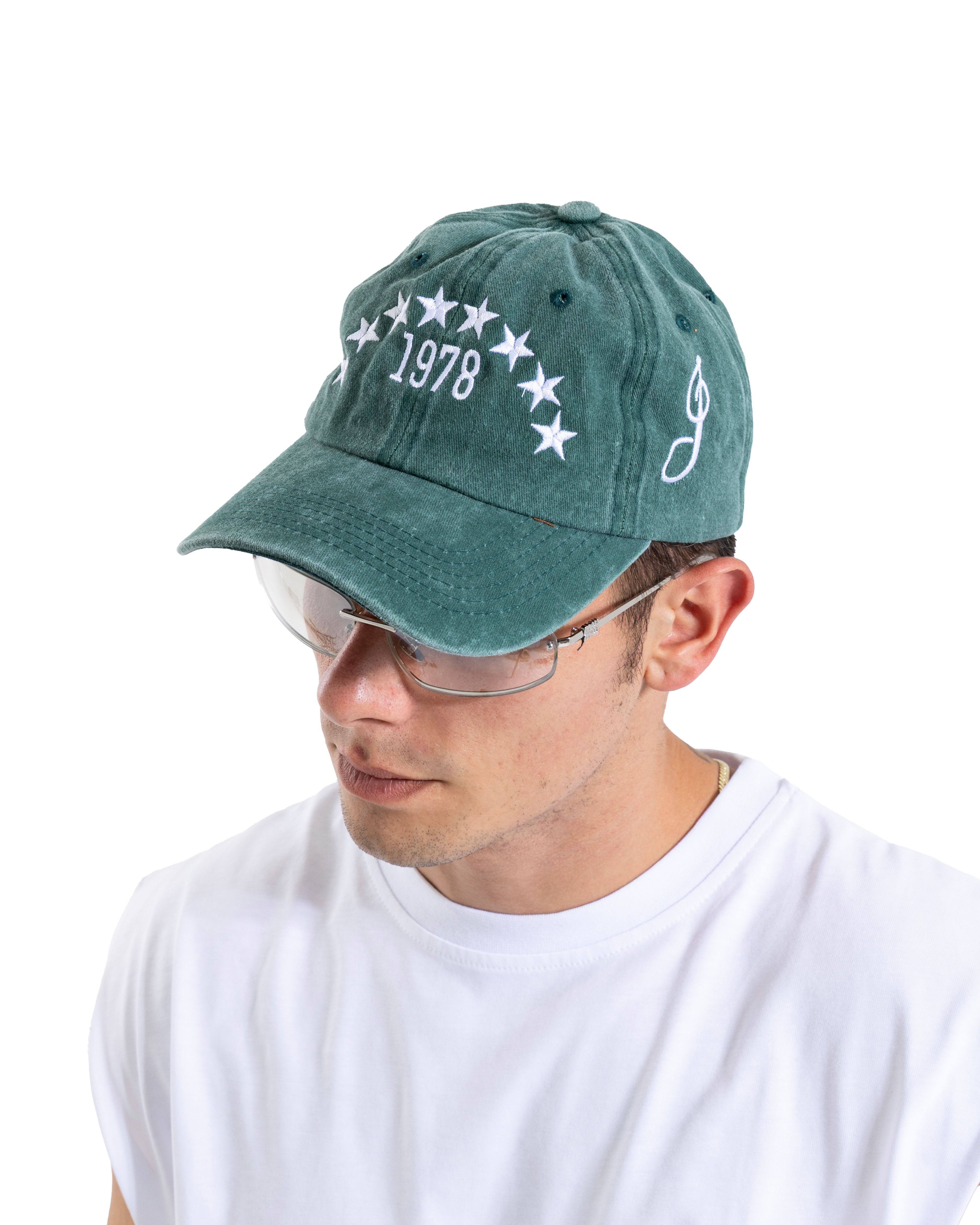Yıkamalı Yeşil Star Embroidery