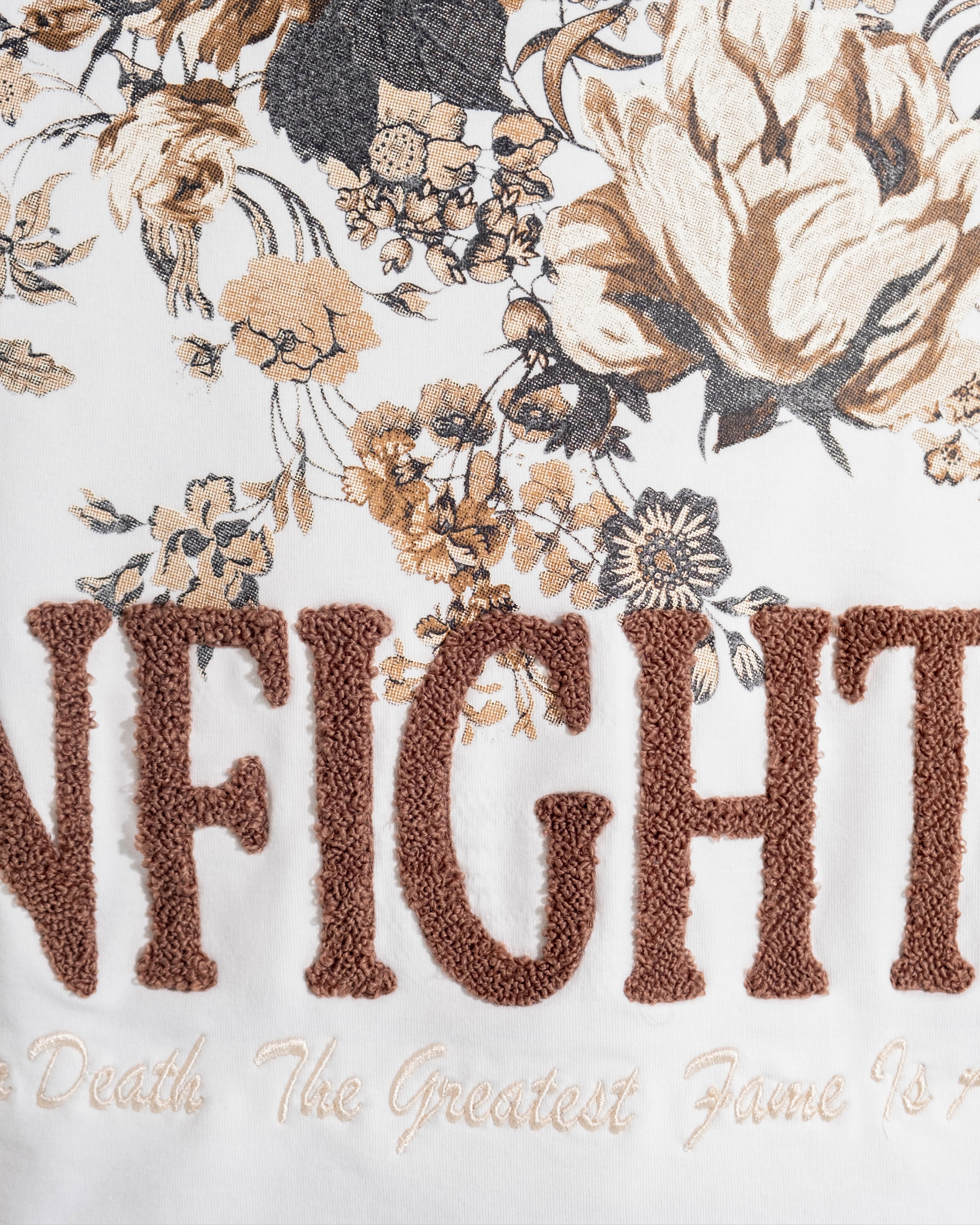 Nature And Birds Oversize Ekru Tişört