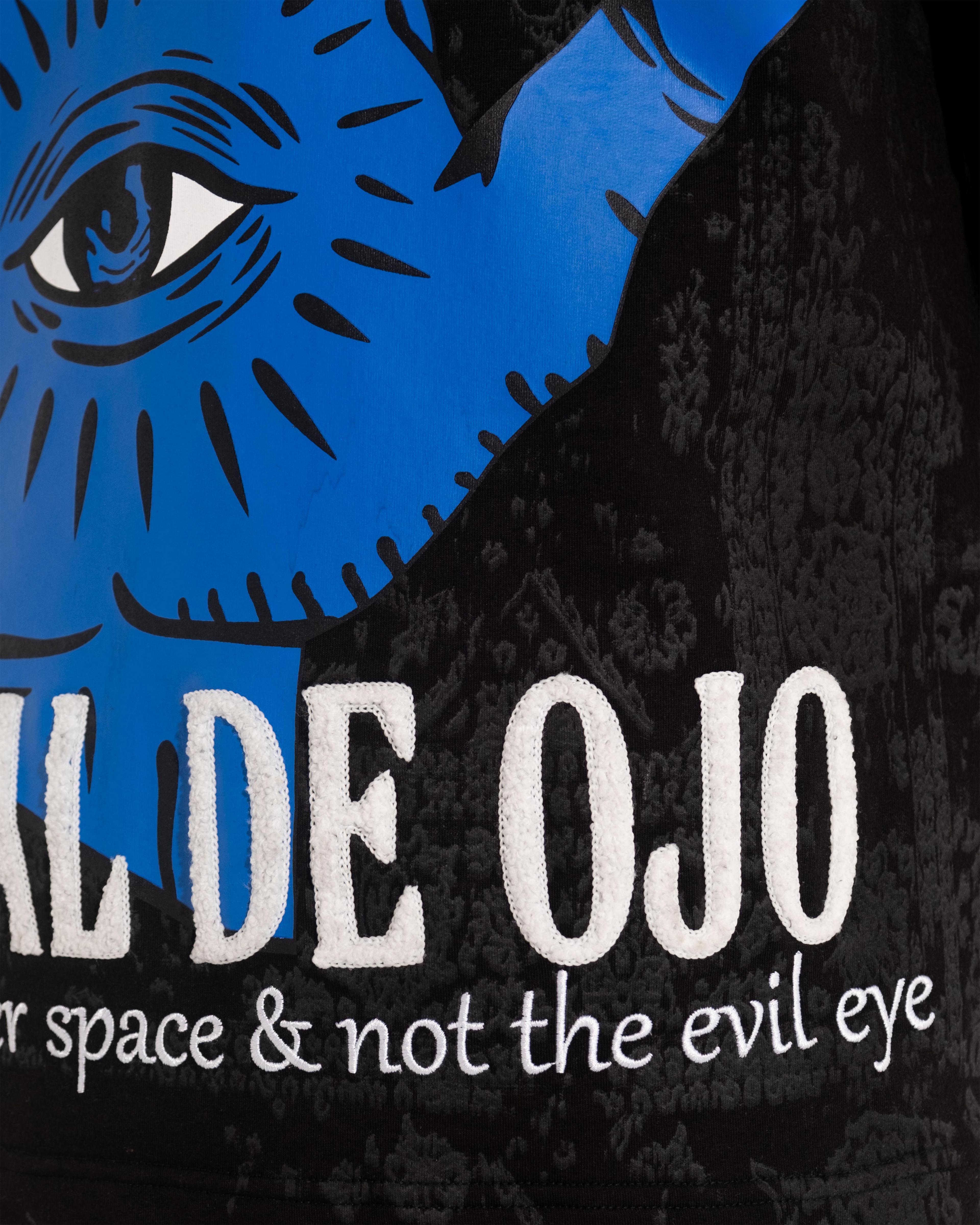  Evil Eye Oversize Siyah Tişört