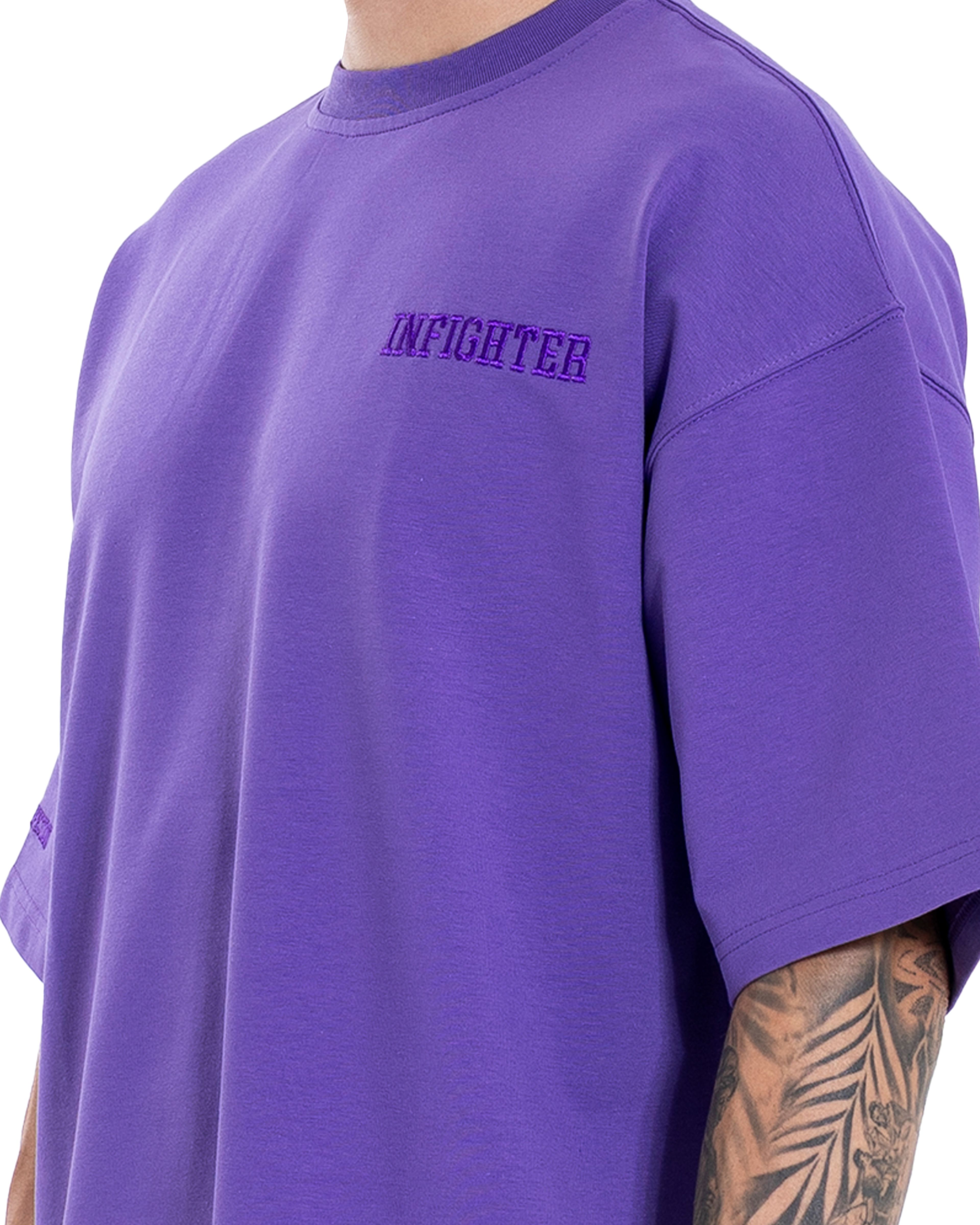 Mor Basic Oversize Tişört