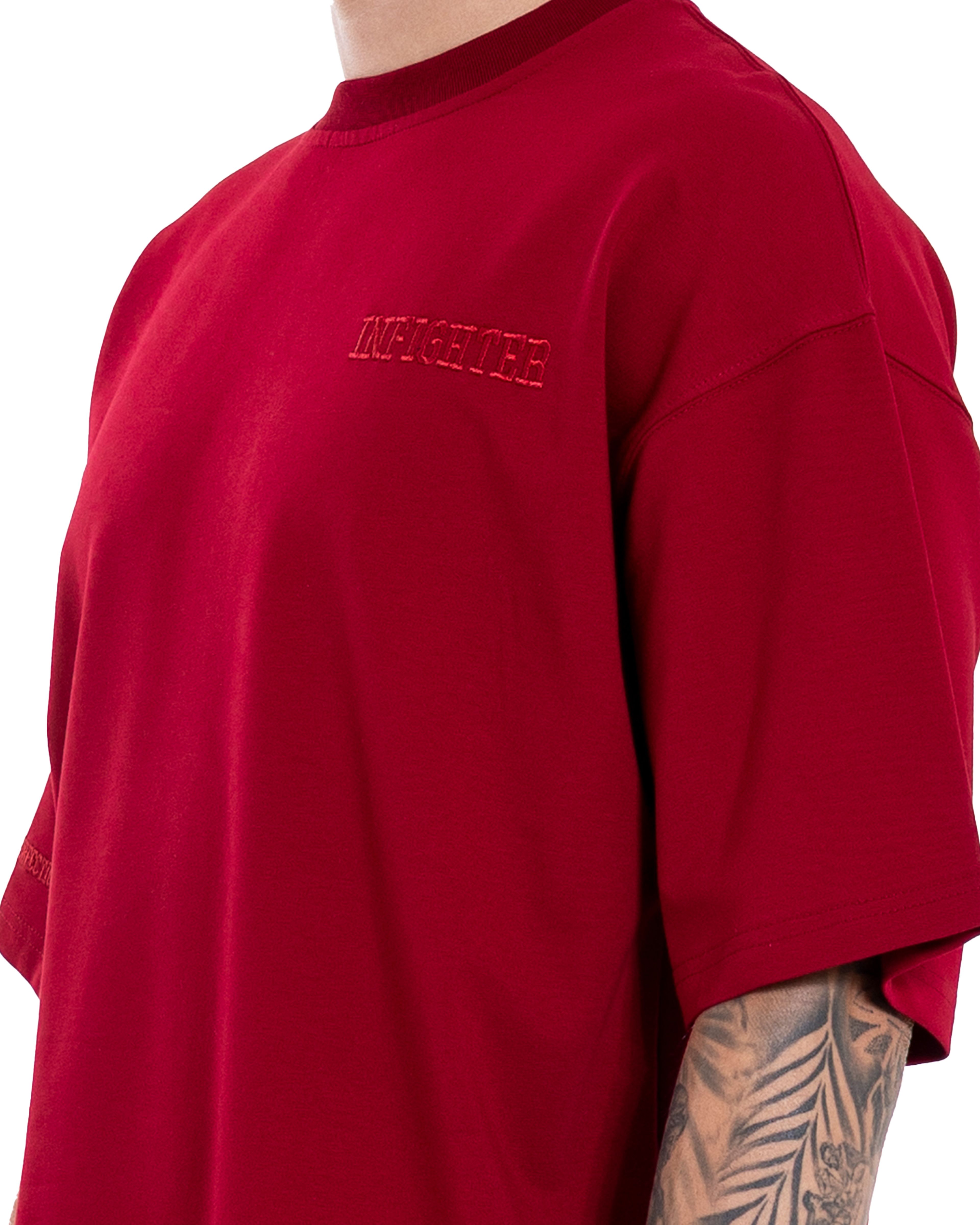 Bordo Basic Oversize Tişört