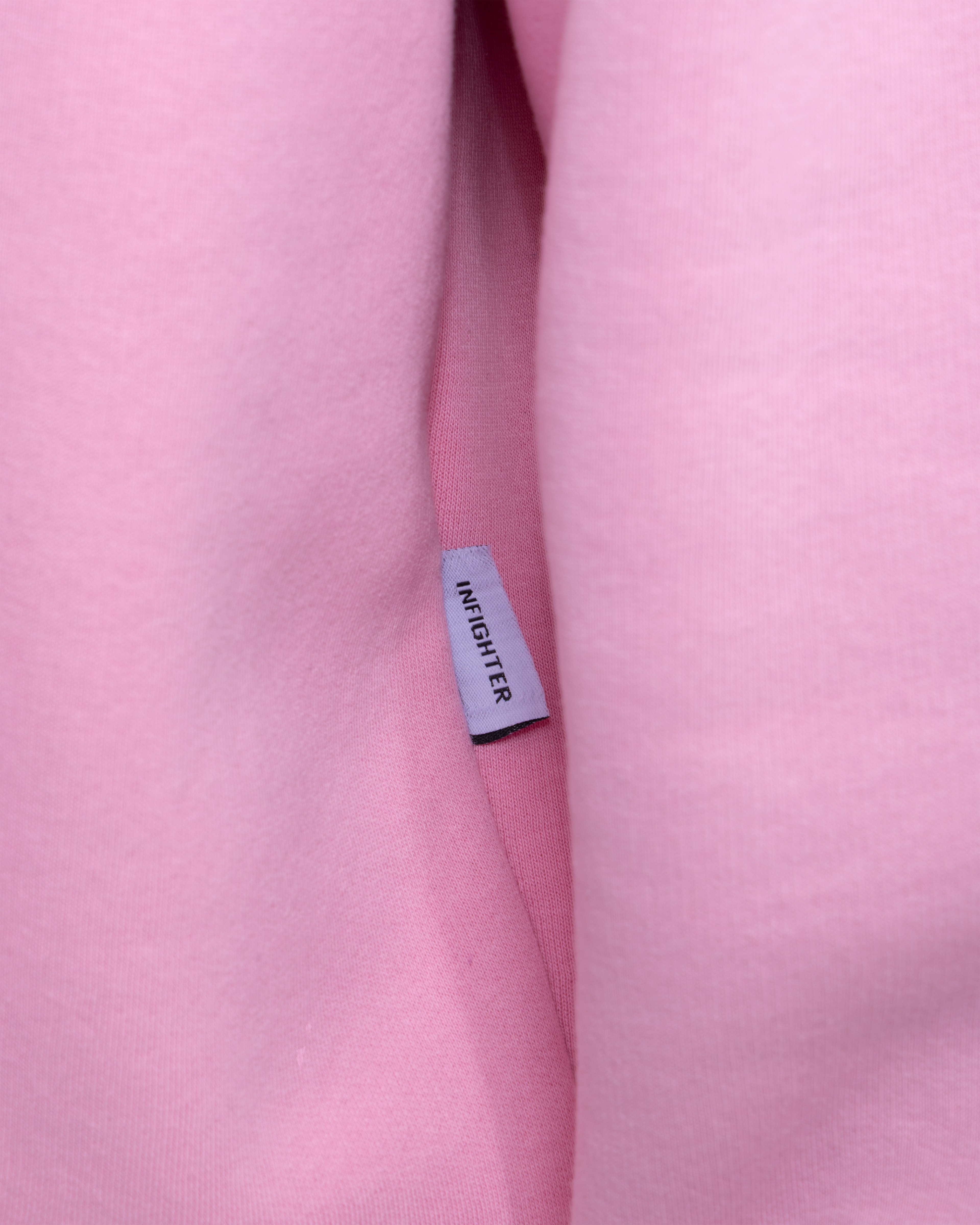 Pembe  Bisiklet Yaka Basıc Sweatshirt