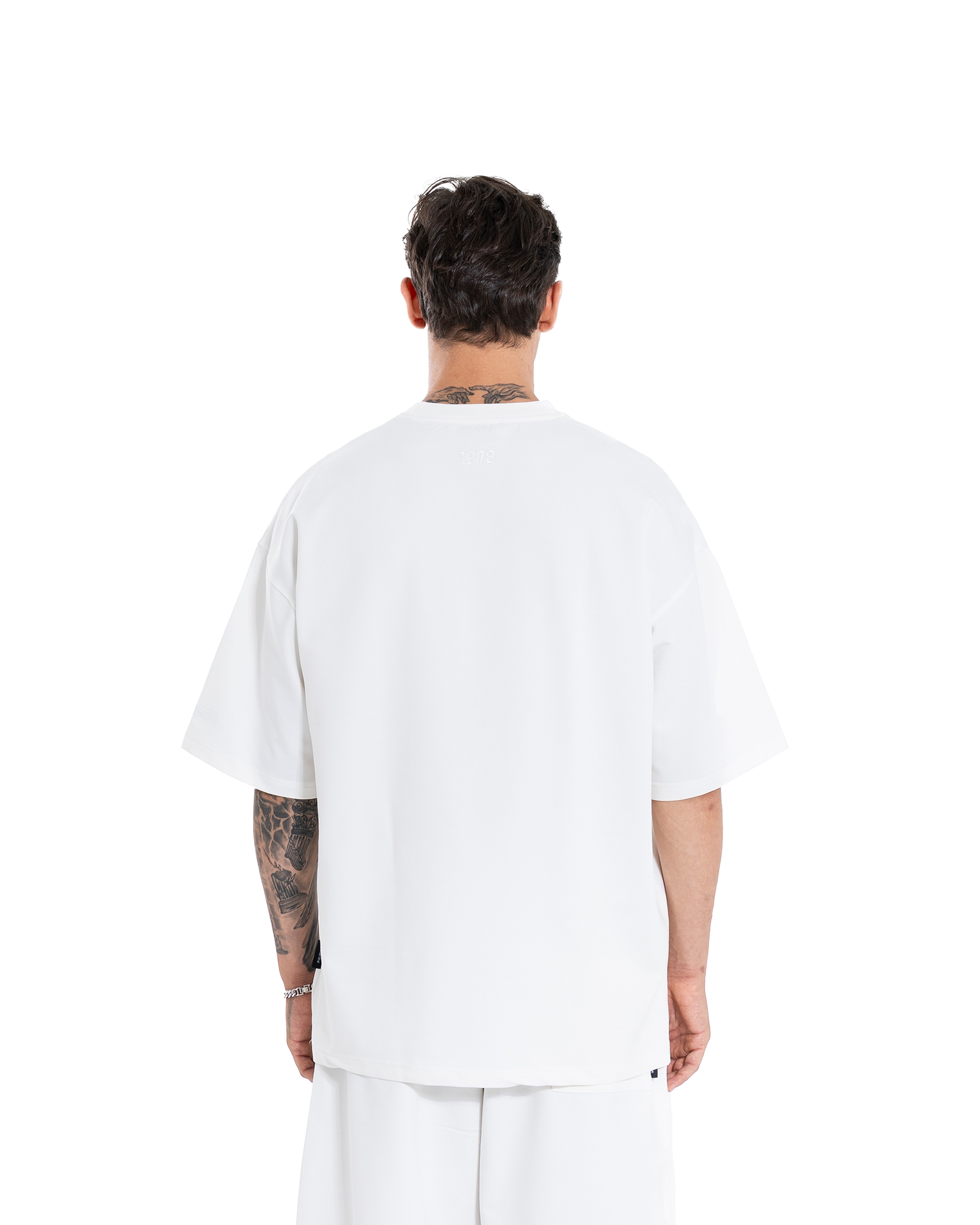 Ekru Basic Oversize Tişört