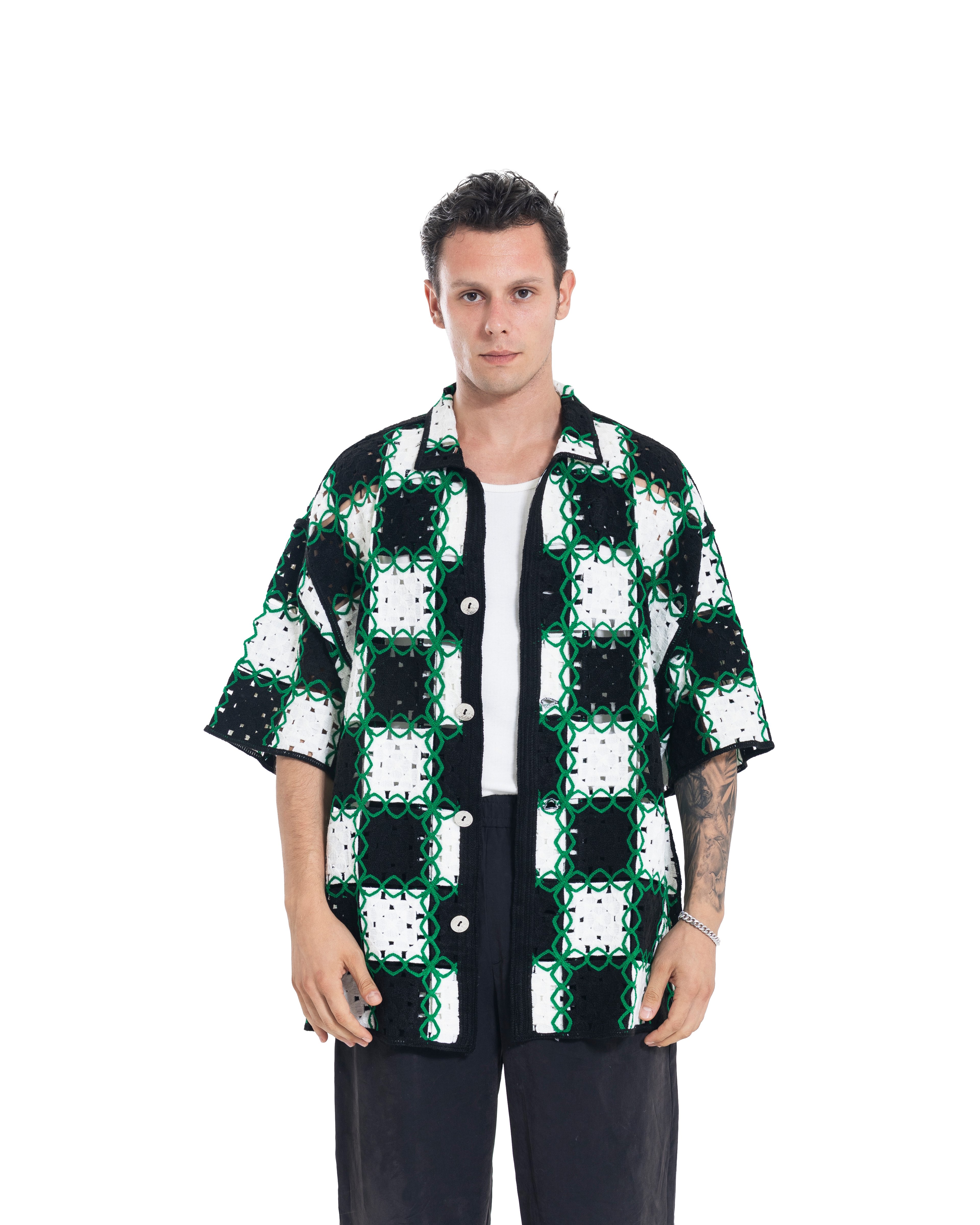 Unisex Knitted Pixel Tangle Shirt