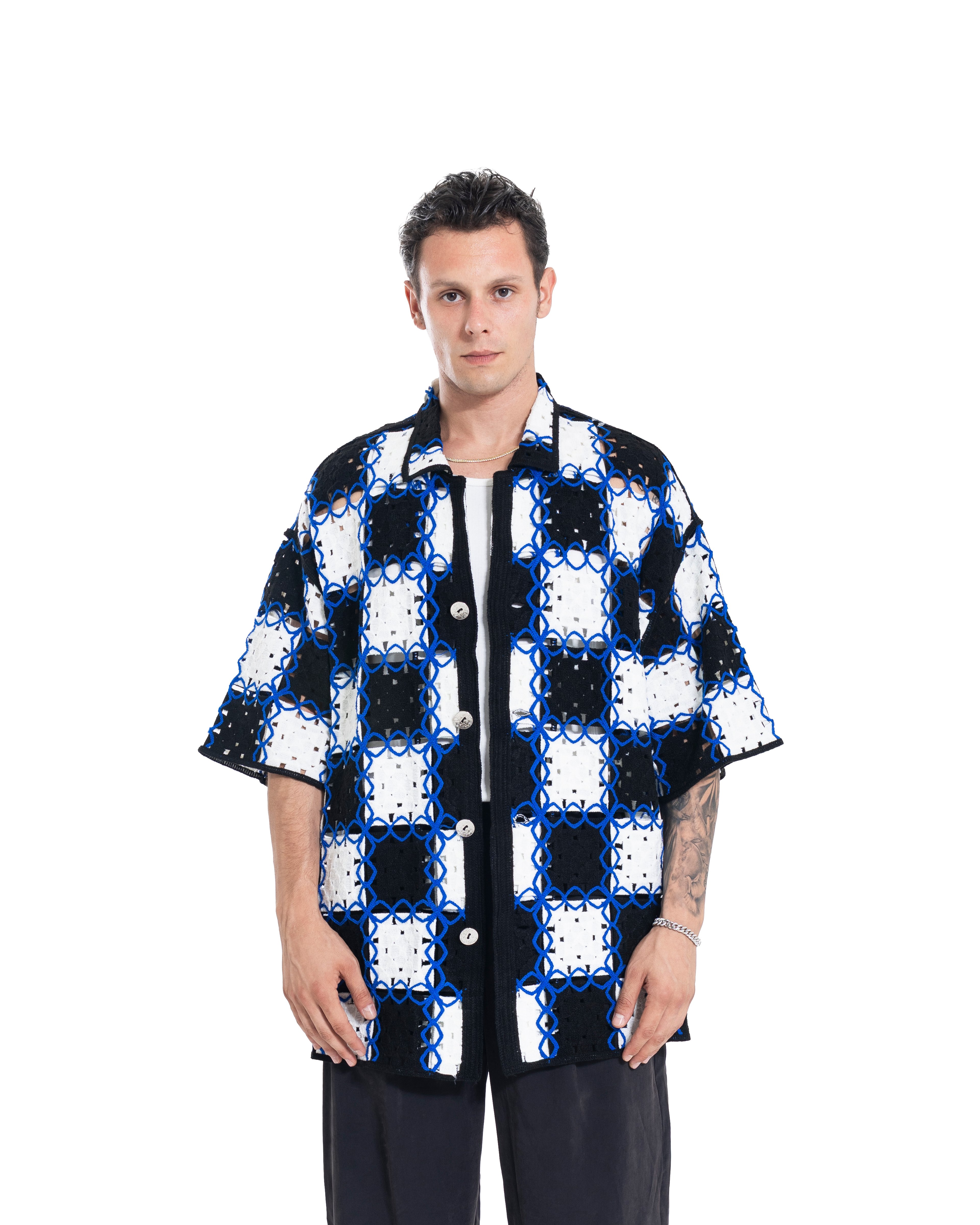 Unisex Knitted Pixel Tangle Shirt