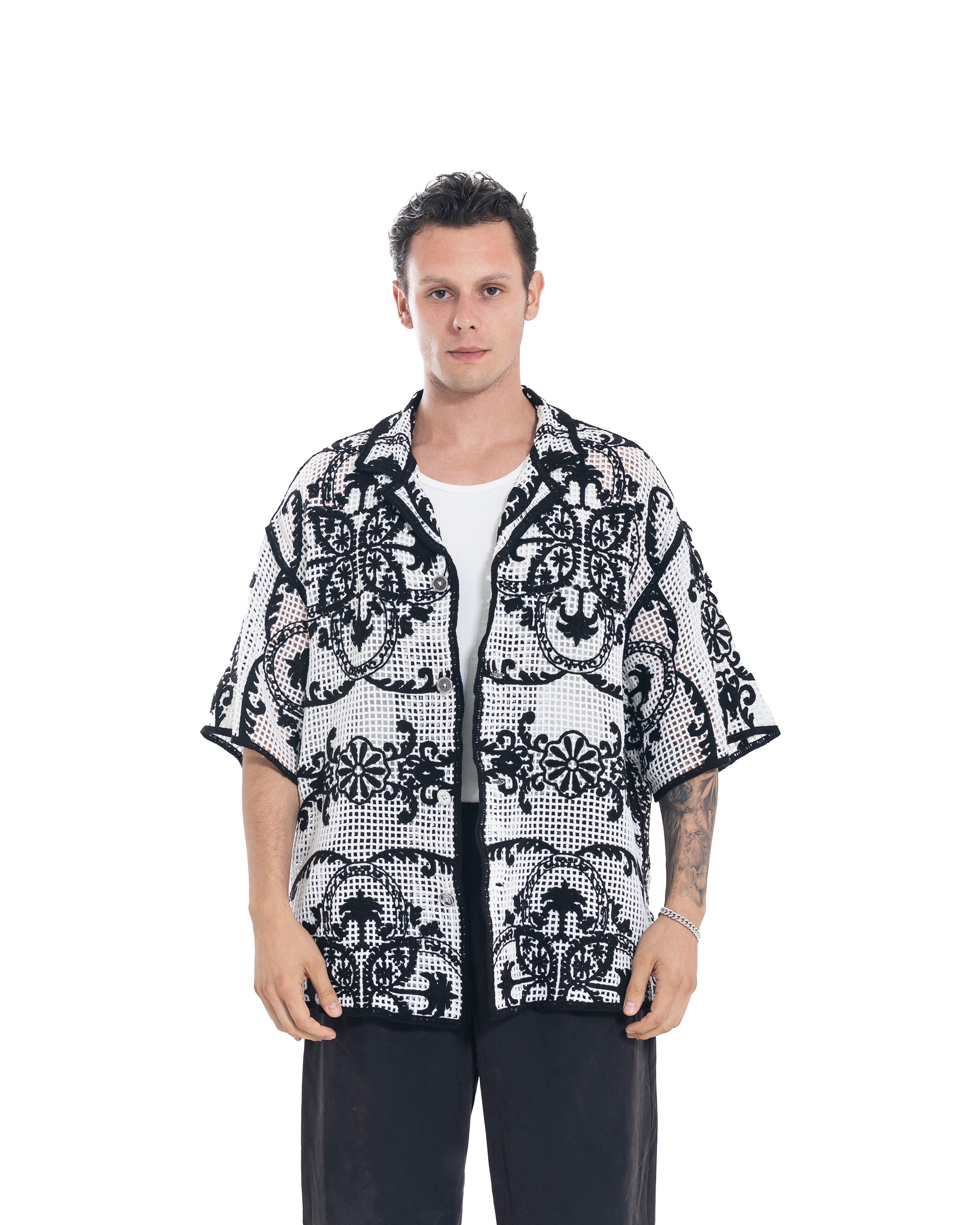 Unisex Knitted Ember Lace Shirt