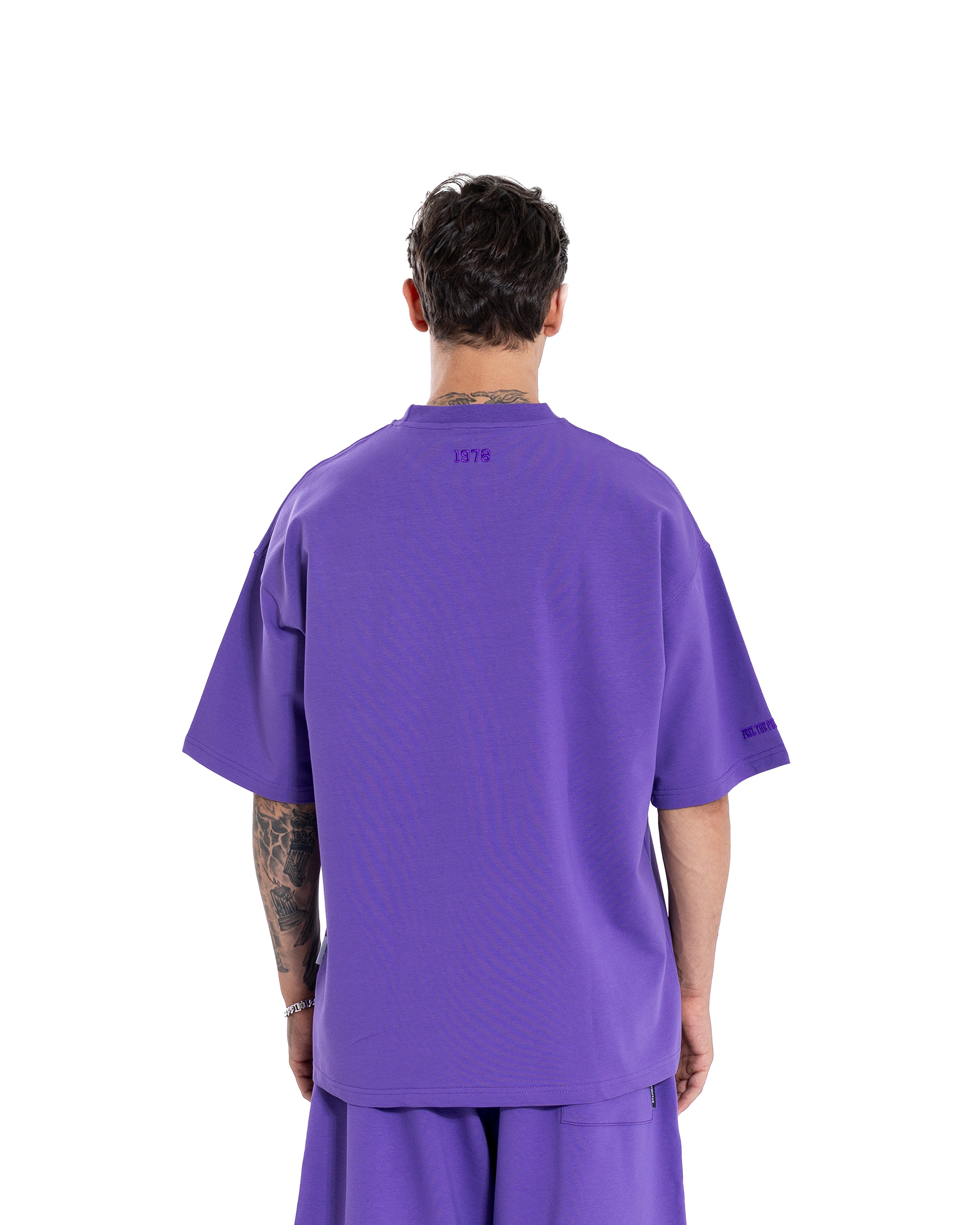 Mor Basic Oversize Tişört