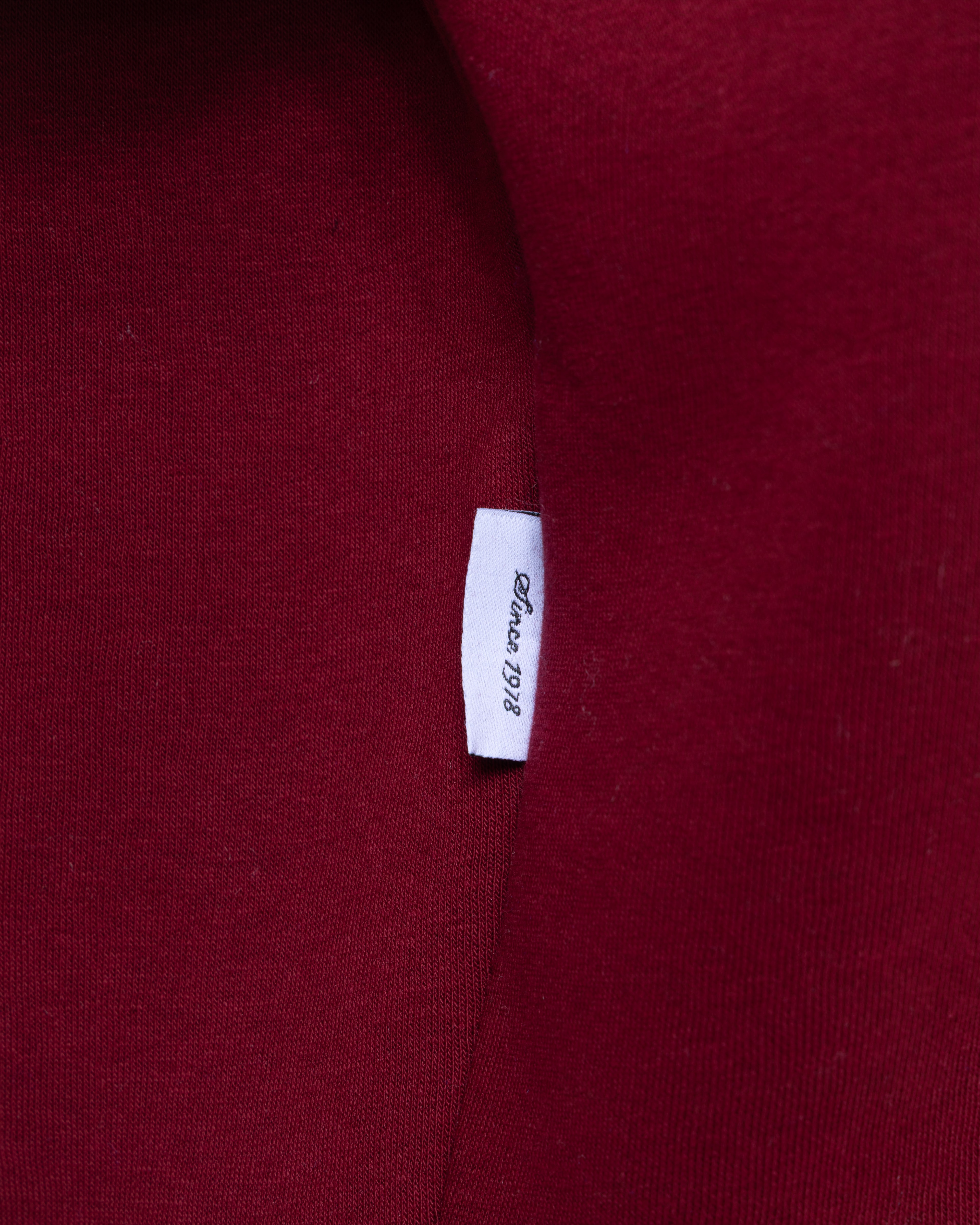 Bordo Fermuarlı Basic Hodie