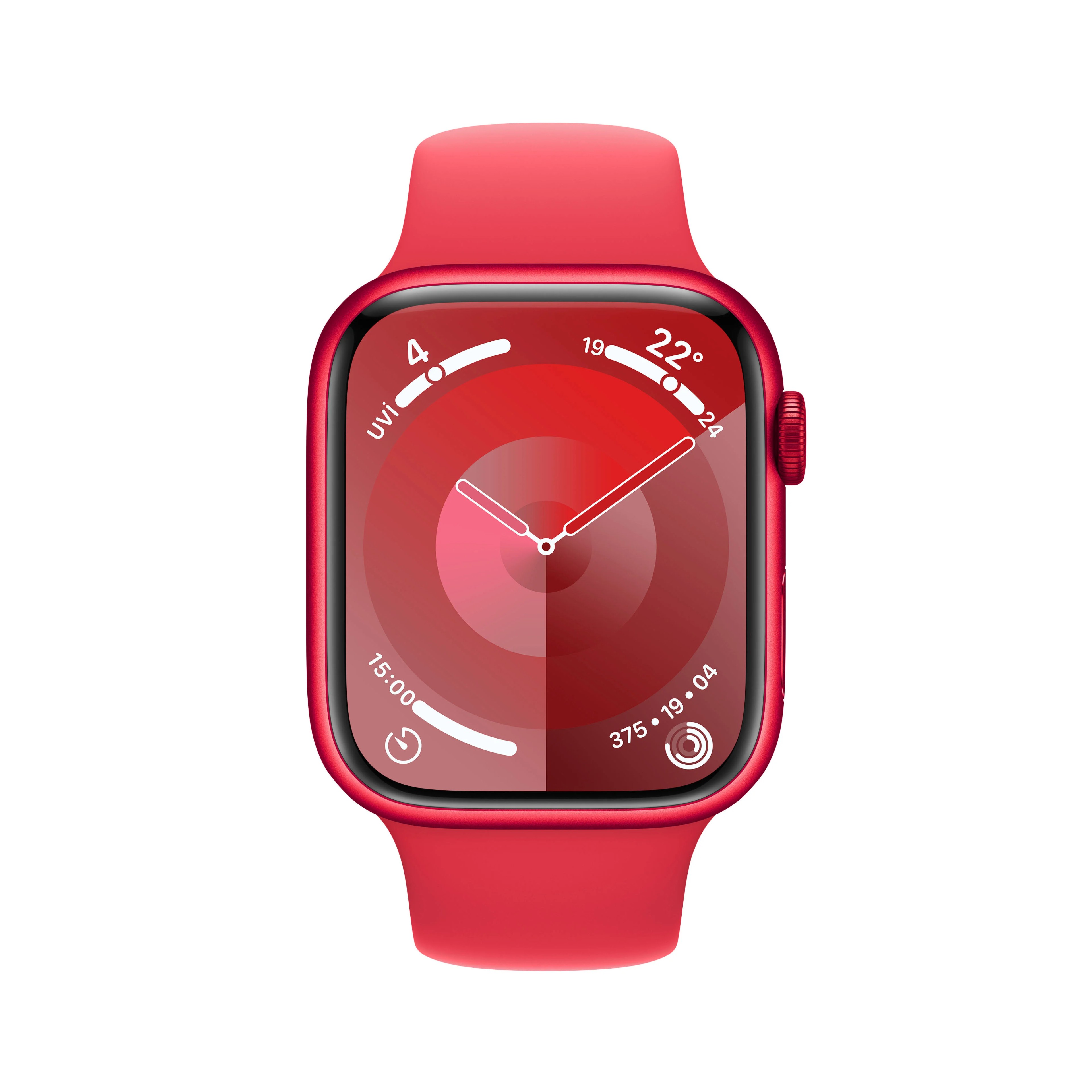 WATCH SERIES 9 GPS 41MM ALÜMİNYUM KASA VE SPOR KORDON - S/M - Kırmızı