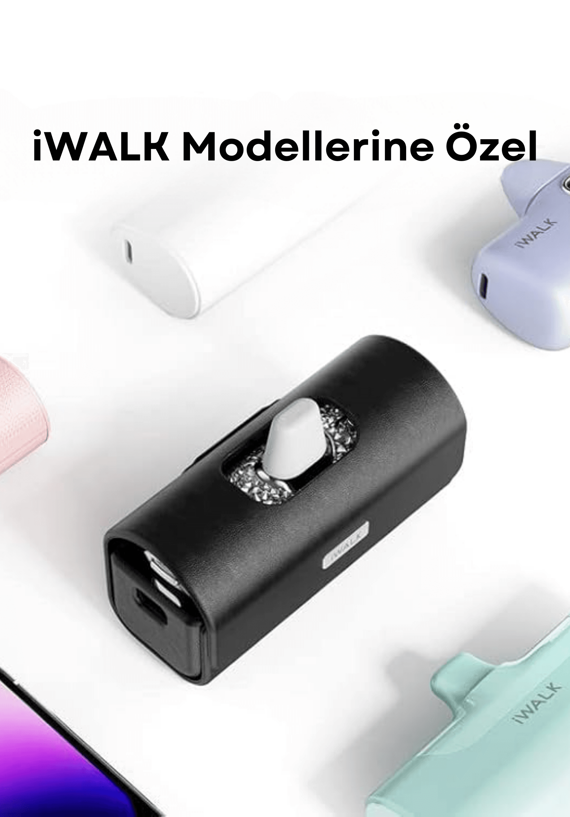 MİNİ POWERBANK KILIF LPE003 - SİYAH