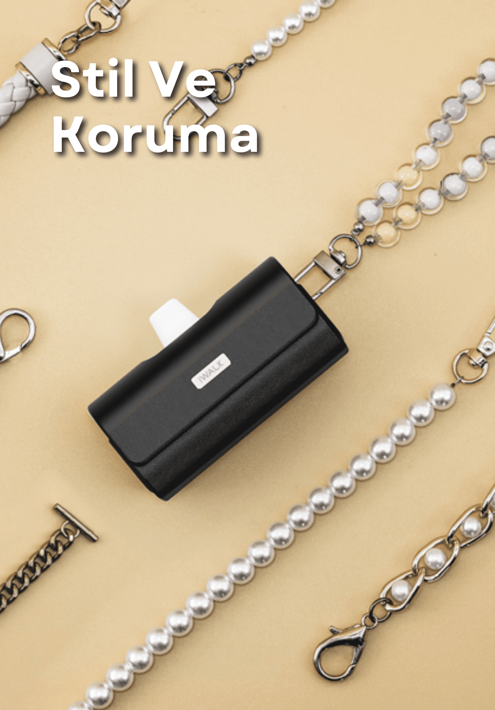 MİNİ POWERBANK KILIF LPE003 - SİYAH