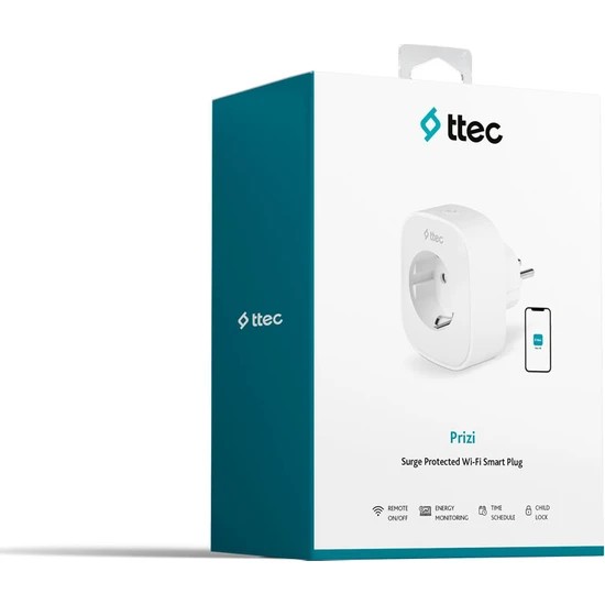 16A Akım Korumalı WiFi Akıllı Priz