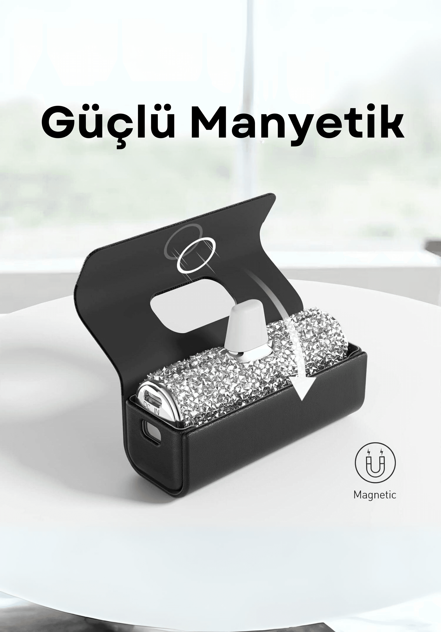 MİNİ POWERBANK KILIF LPE003 - SİYAH