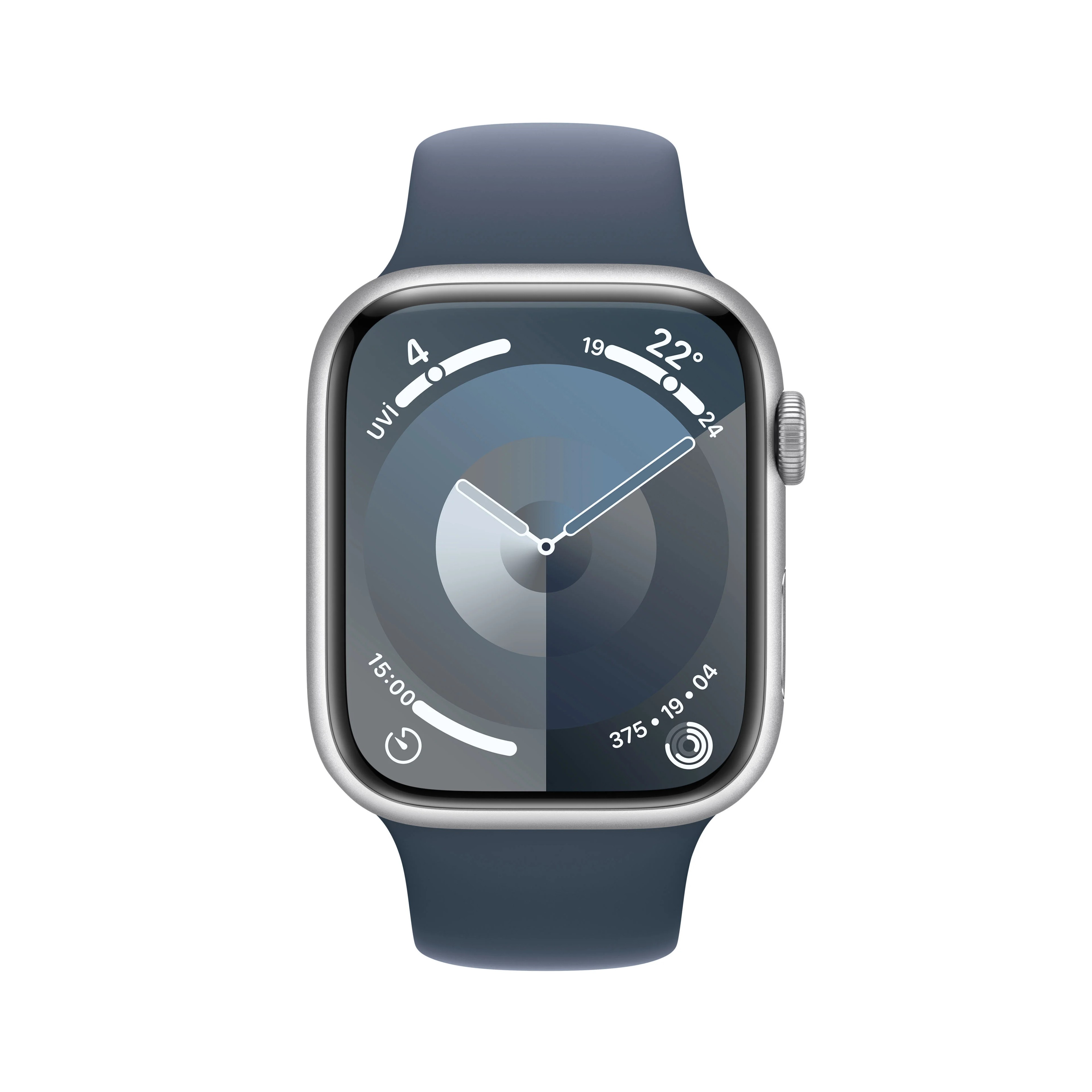 Watch Series 9 GPS 45 mm Alüminyum Kasa ve Spor Kordon - S/M  - Gümüş