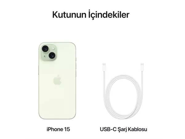 iPhone 15 128 GB (Apple Türkiye Garantili) - YEŞİL