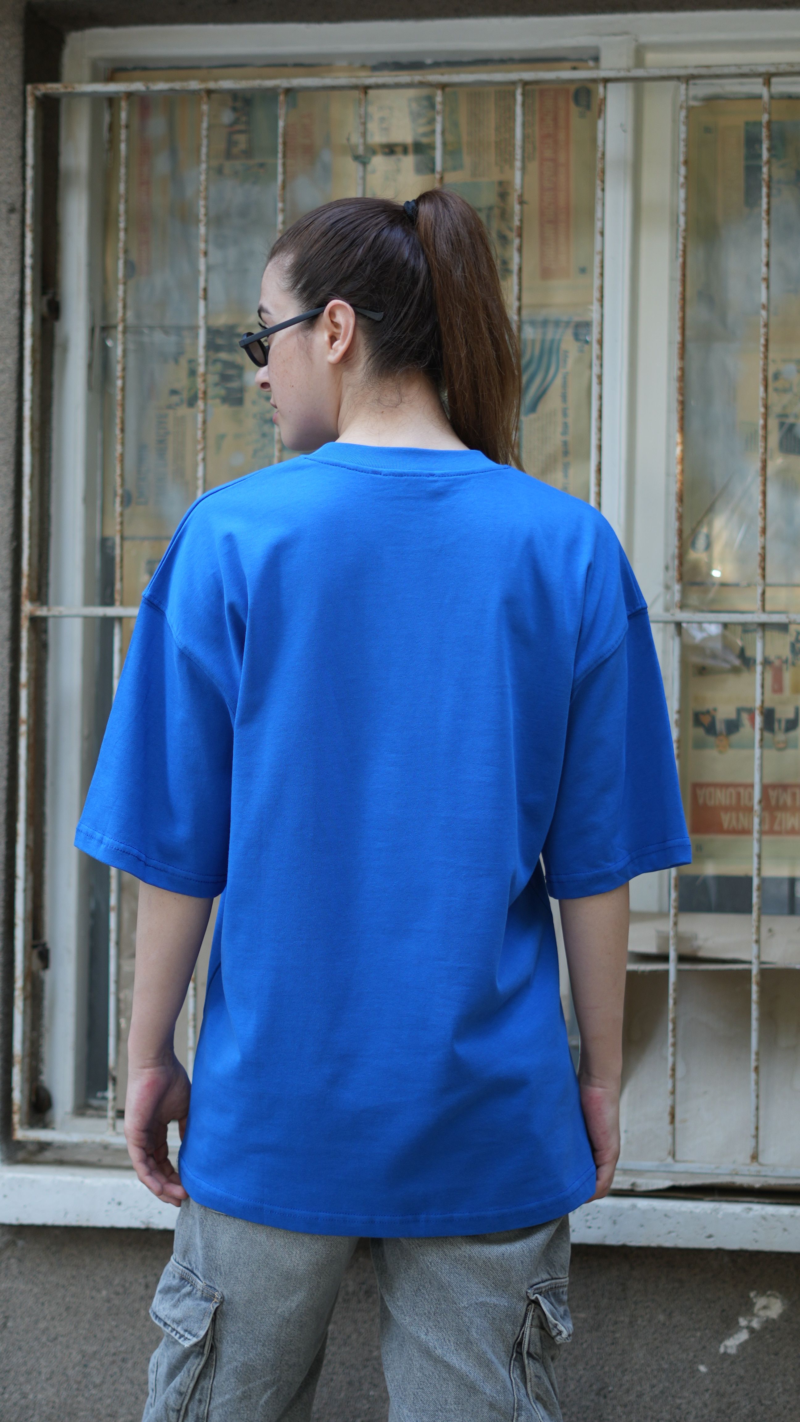 Oversize %100 Pamuk Basic Unisex T-Shirt 