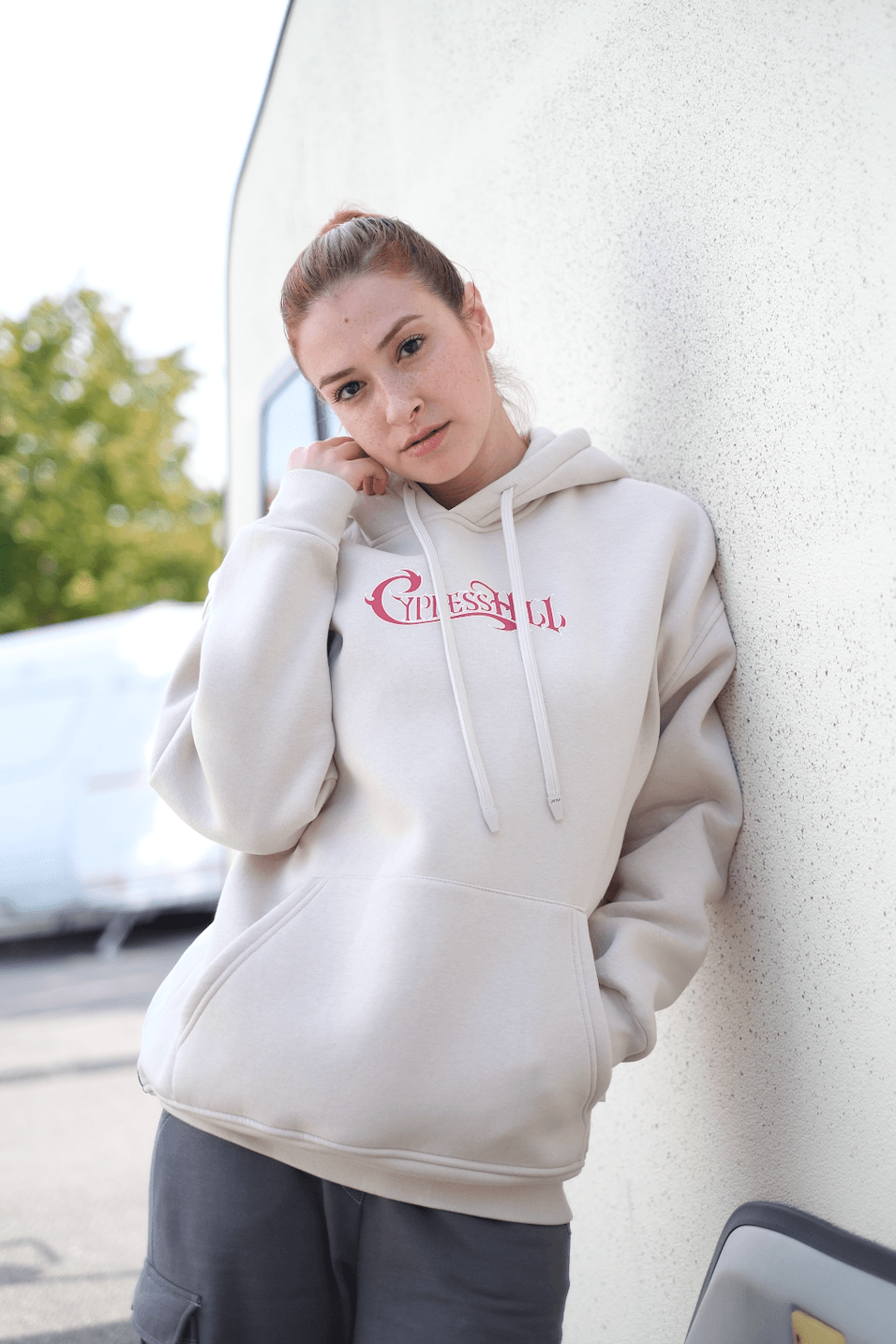 Oversize 'Cypress Hill' Baskılı Unisex Hoodie 