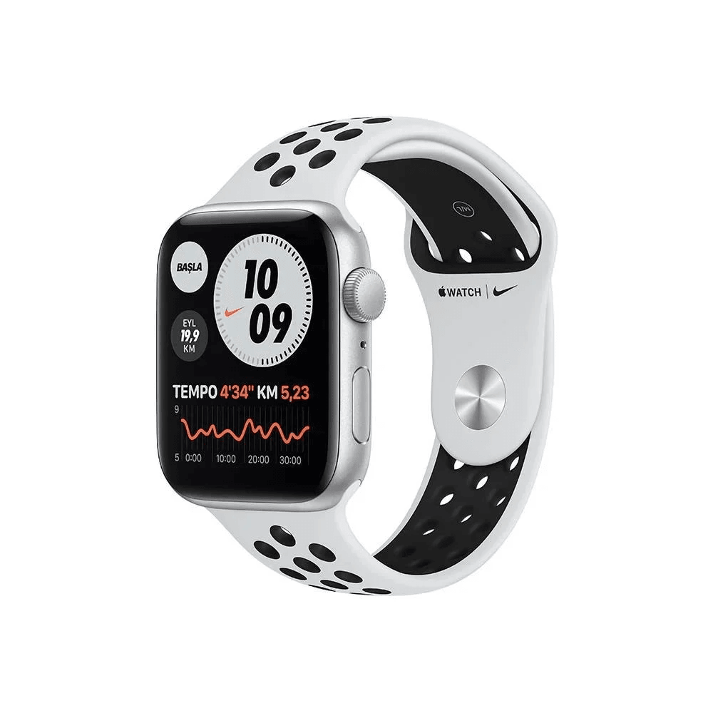 Yenilenmiş Apple Watch Nike SE GPS 44mm Mükemmel - Gümüş