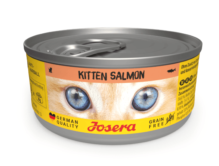 JOSERA KİTTEN SOMONLU YAVRU KEDİ YAŞ MAMASI 4 X 85G