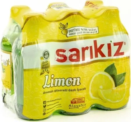 Sarikiz Limon Aromali Soda 250 ml x 24 Adet
