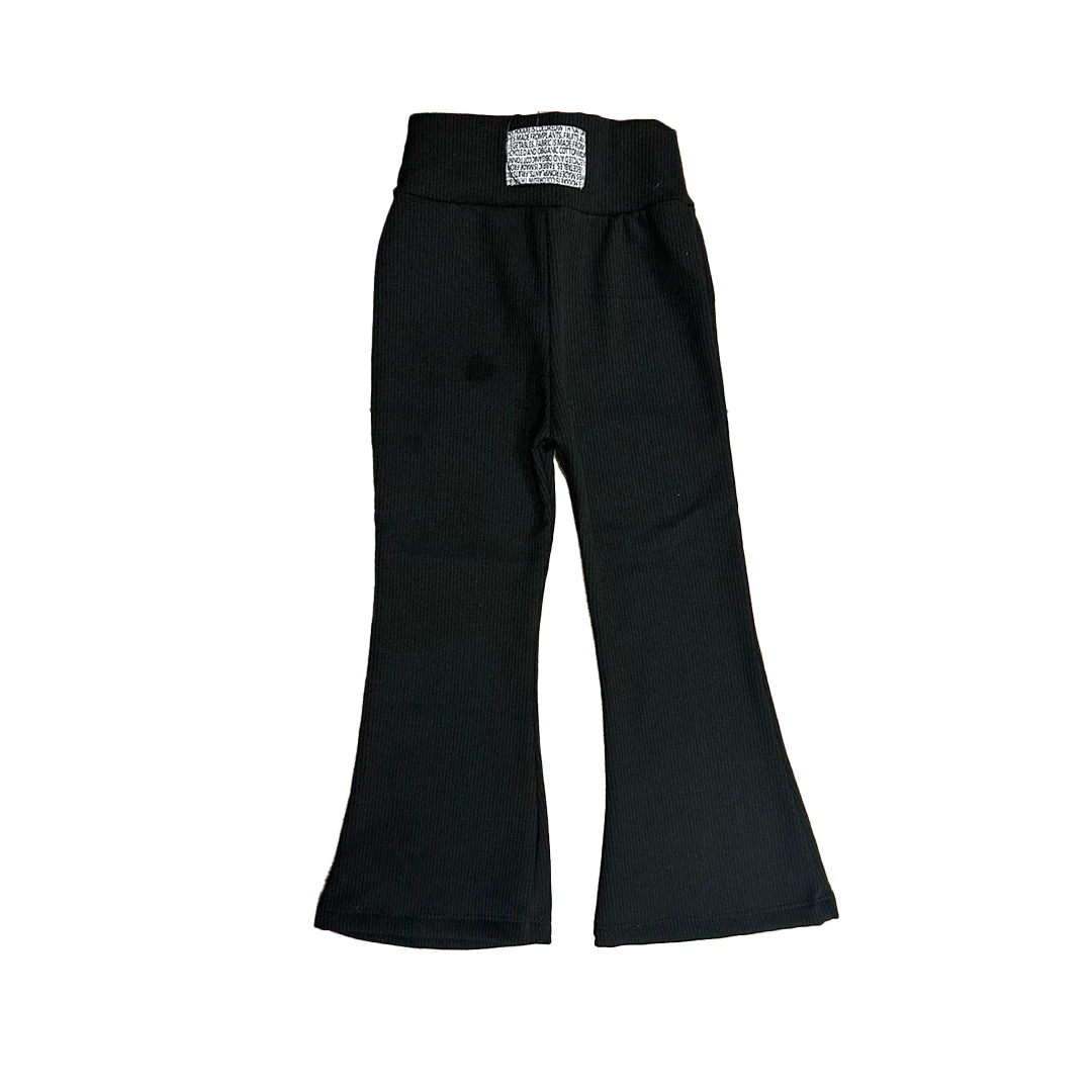 ŞARDONLU FİTİLLİ İSPANYOL TAYT - Siyah