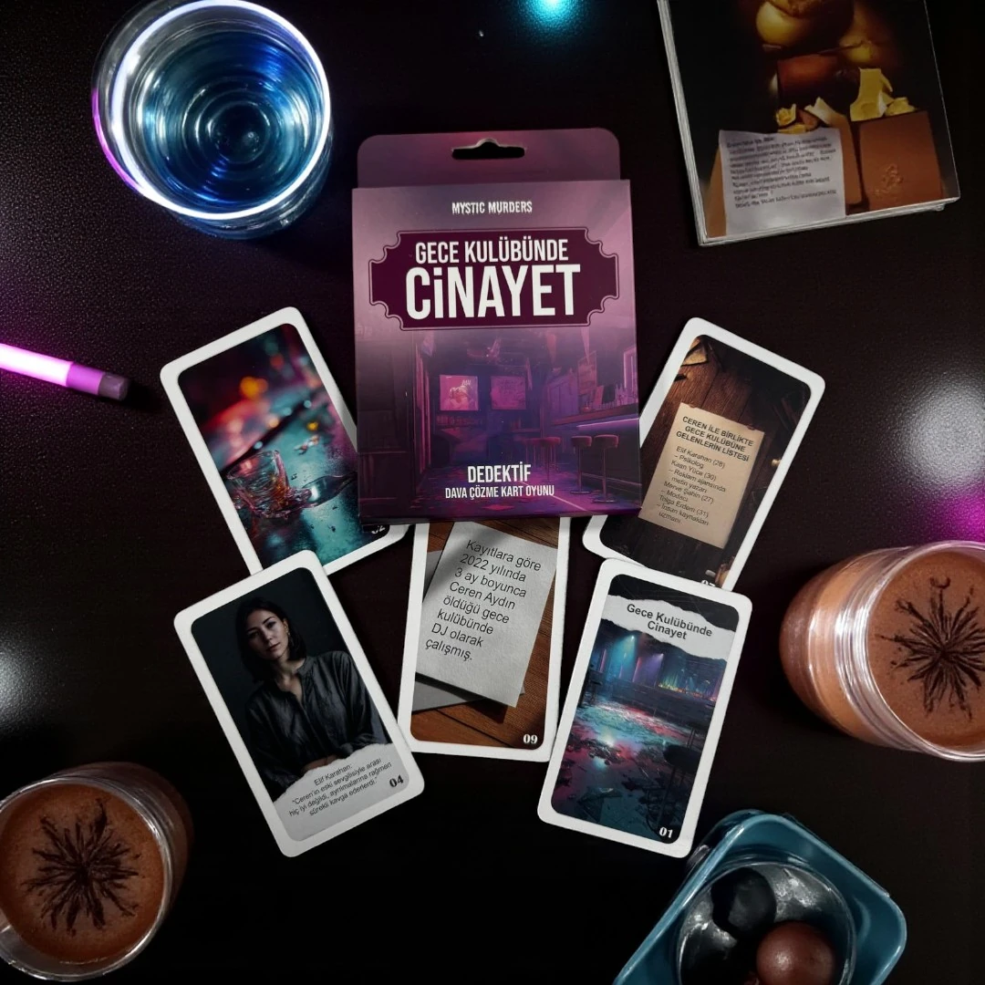 KARTLI CİNAYET ÇÖZME OYUNU GECE KULÜBÜNDE CİNAYET DOSYASI