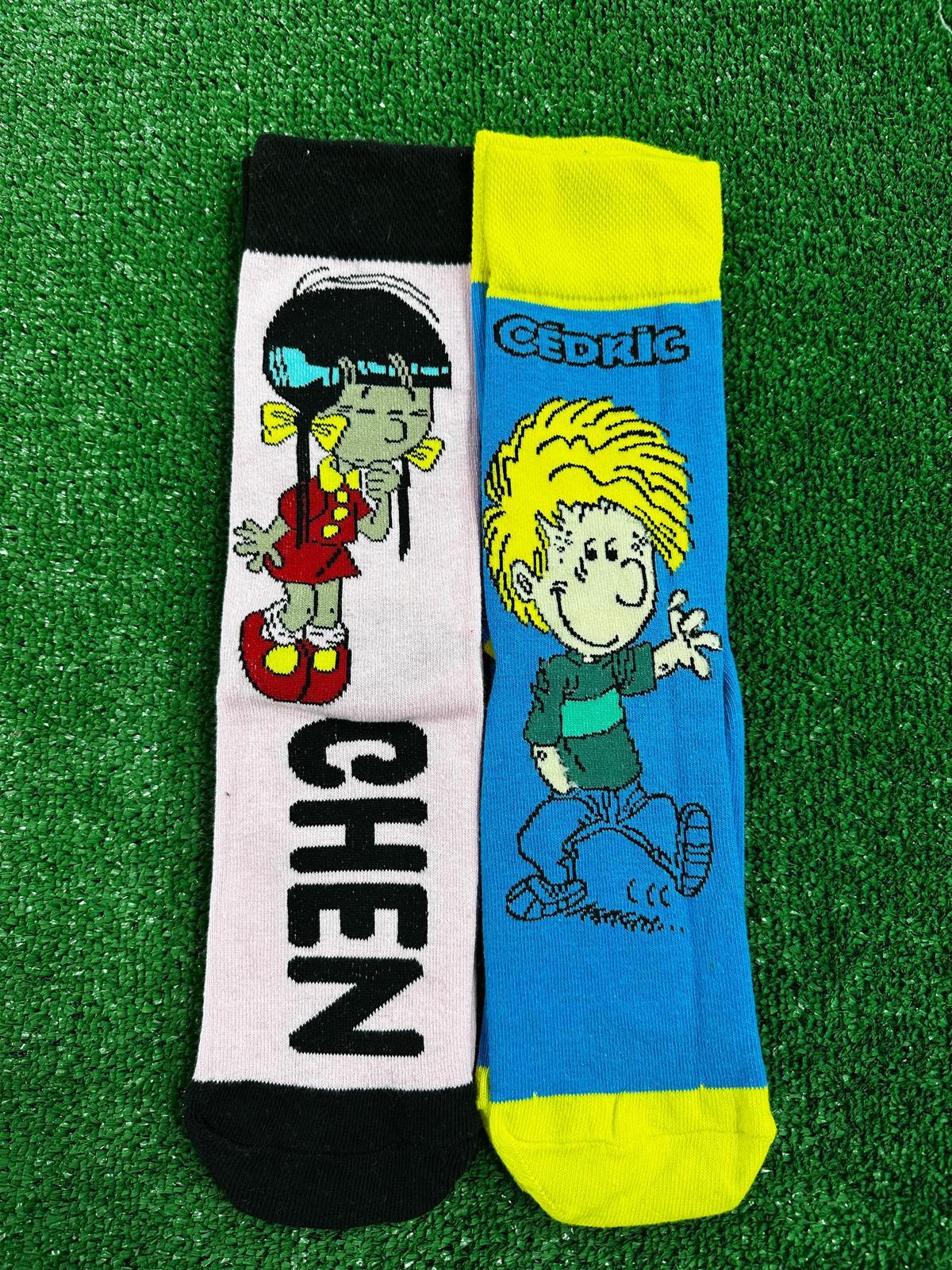 Chen ve Cedric 2 Çift Soket Çorap