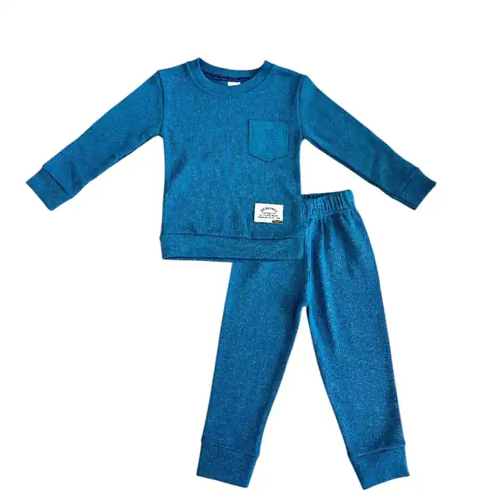 DÜZ RENK ÇOCUK EŞOFMAN TAKIMI - Mavi