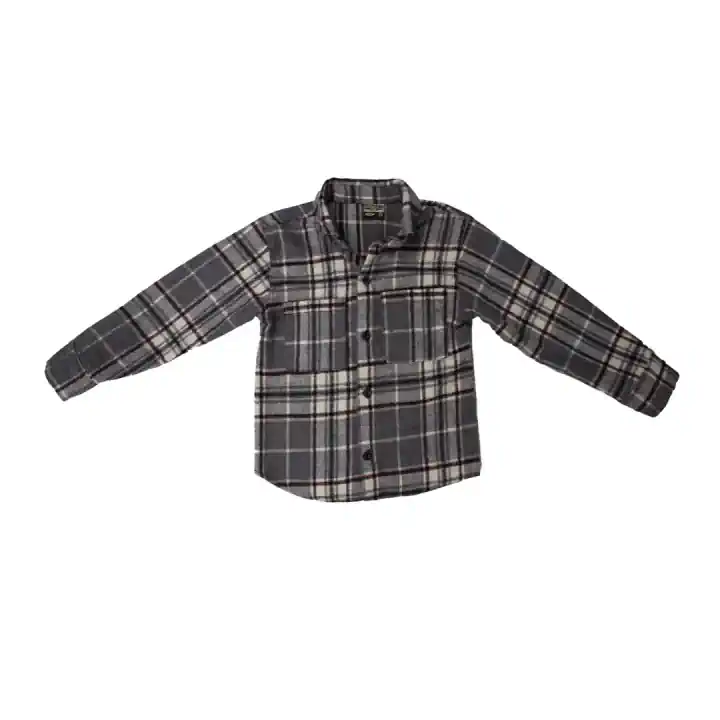 ÇOCUK ODUNCU GÖMLEK - Gri-Bordo