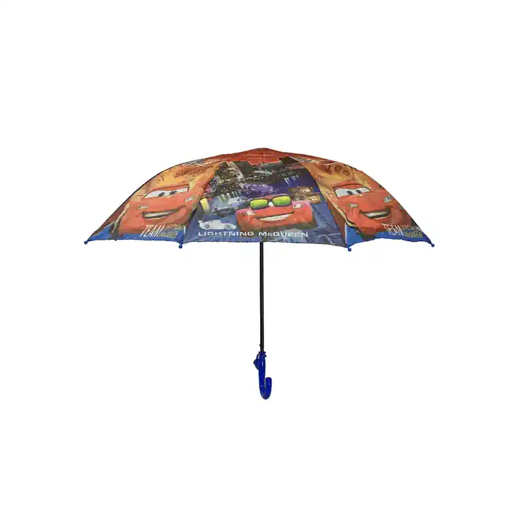 ÇILGIN ARABALAR DESENLİ DÜDÜK HEDİYELİ ŞEMSİYE