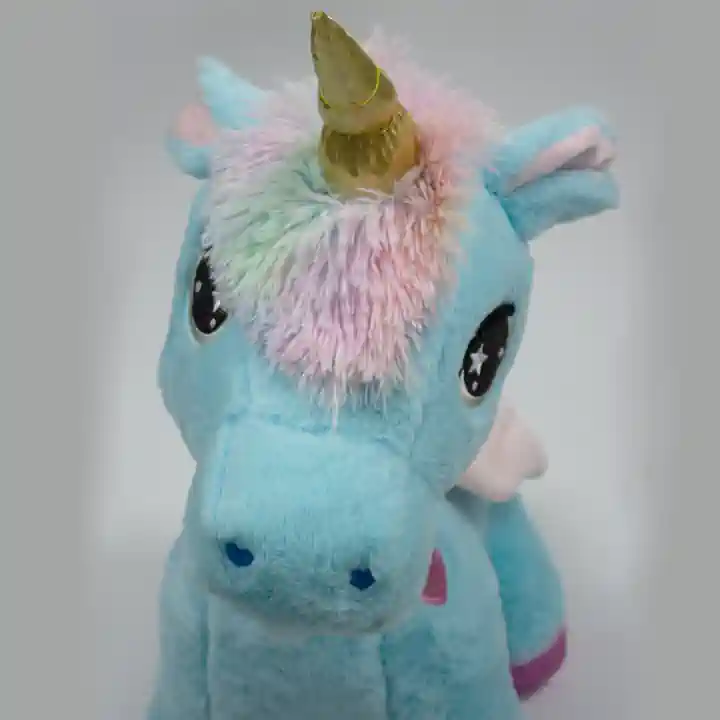 MAVİ BÜYÜK BOY UNICORN PELUŞ OYUNCAK 60 CM