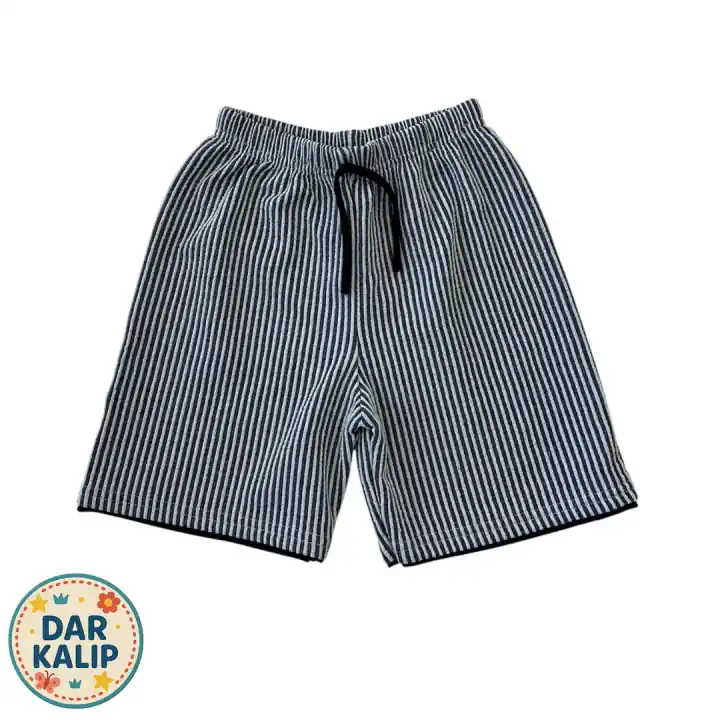 ÇİZGİLİ ÇOCUK SU YOLU ŞORT - Lacivert