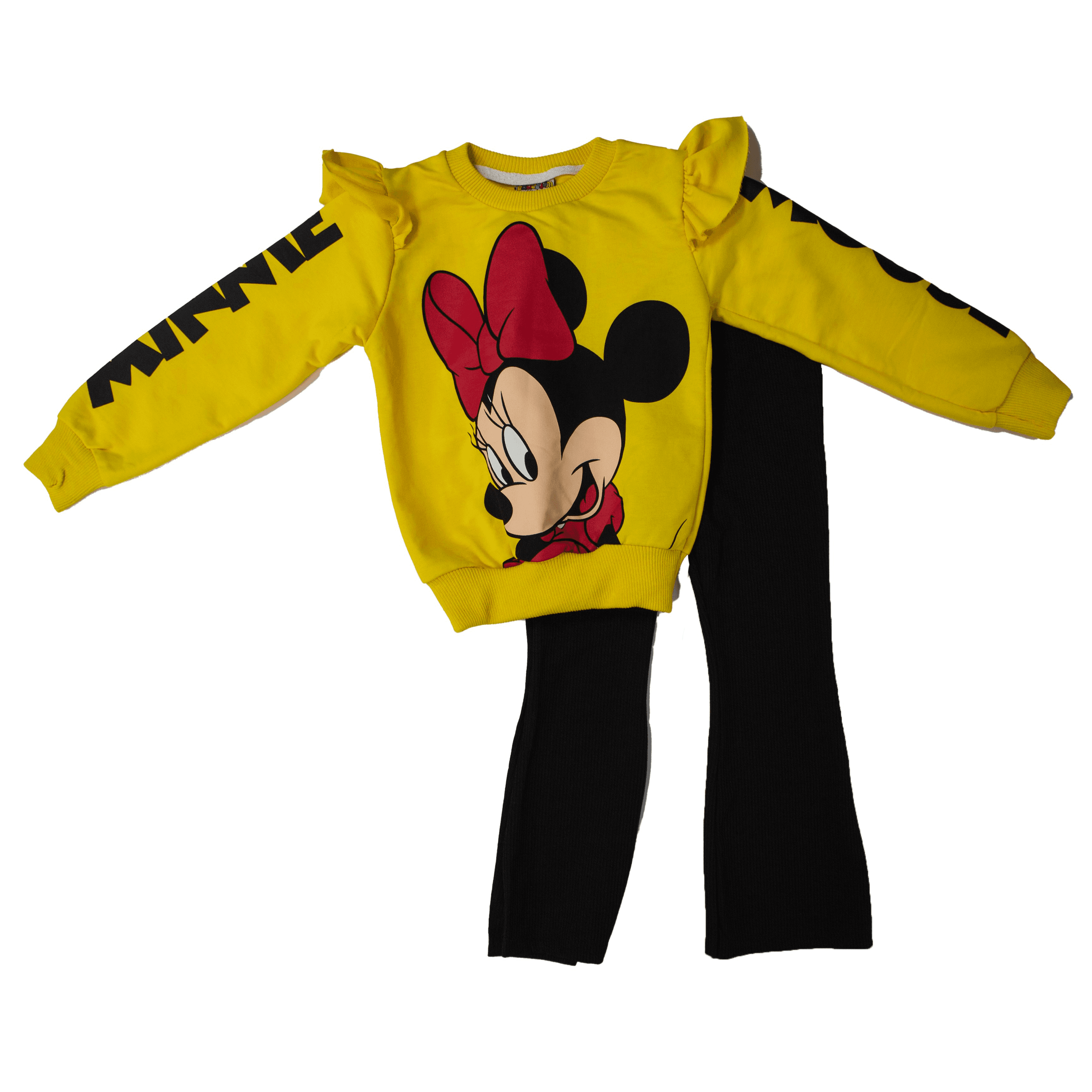 MINNIE MOUSE SARI SİYAH TAYTLI TAKIM