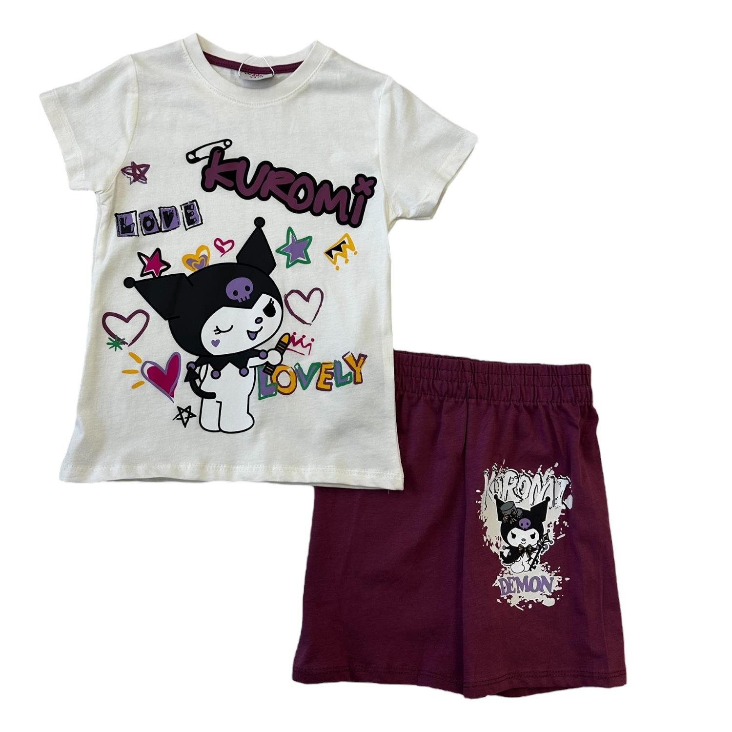 GÜL KURUSU KUROMI ŞORTLU TAKIM