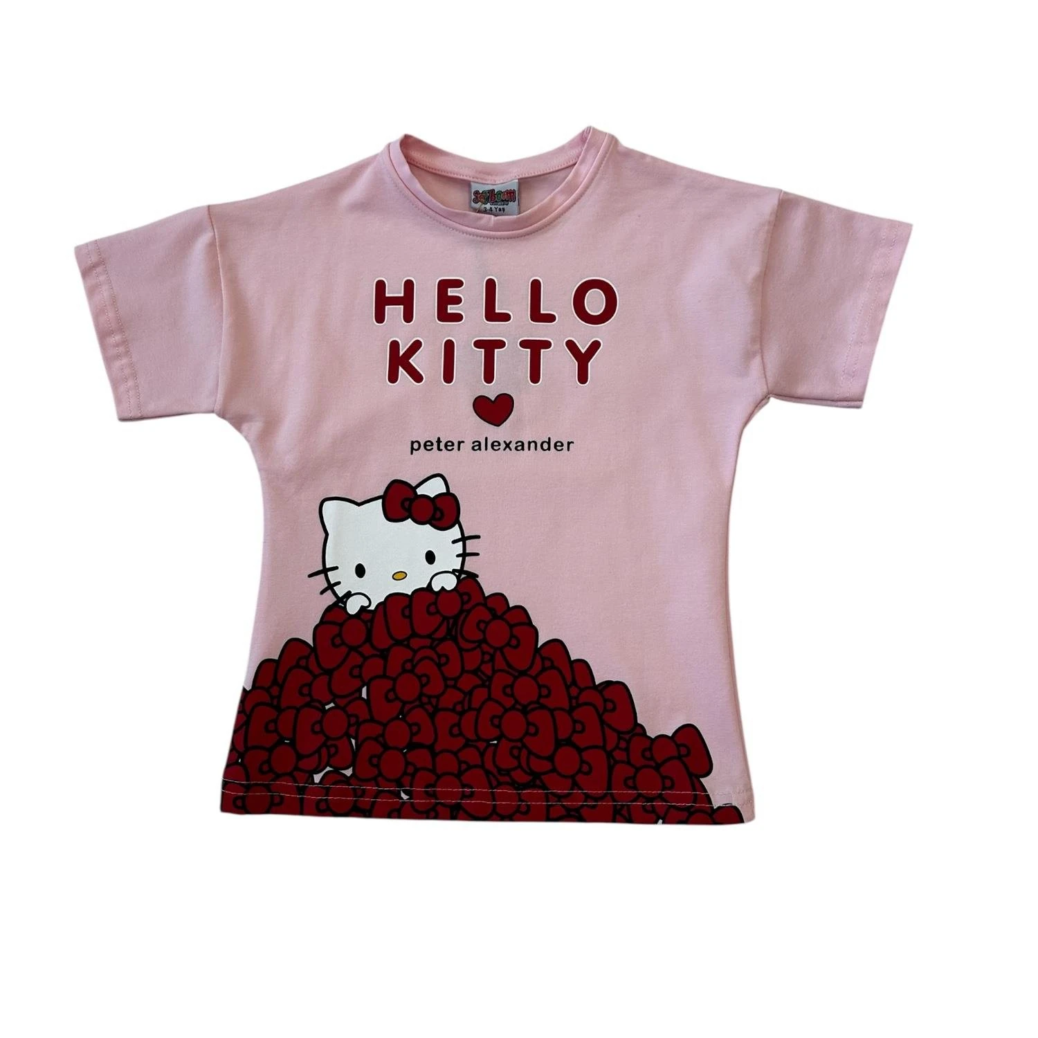 PEMBE HELLO KITTY ŞORTLU TAKIM
