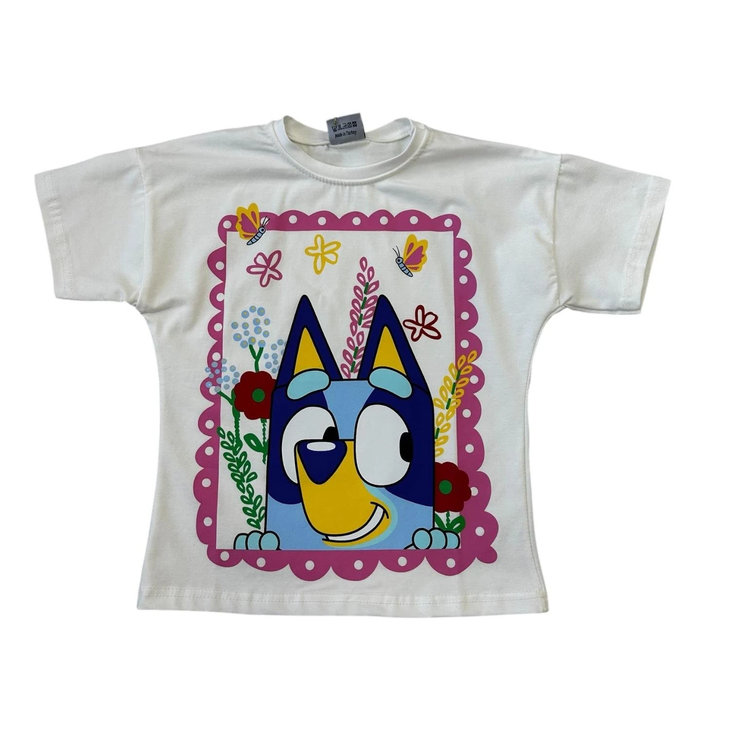 BEYAZ BLUEY ŞORTLU TAKIM