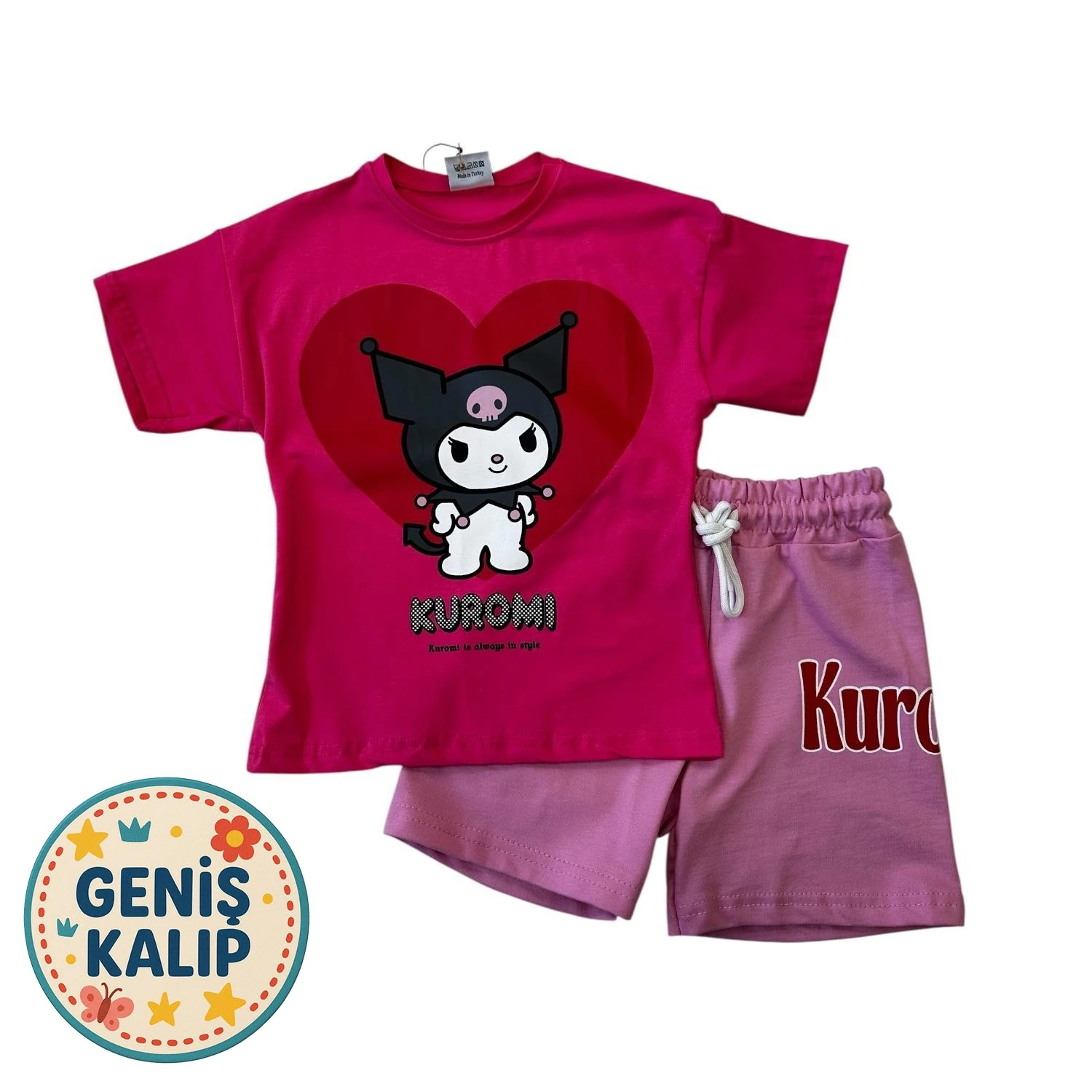 PEMBE KUROMI ŞORTLU TAKIM