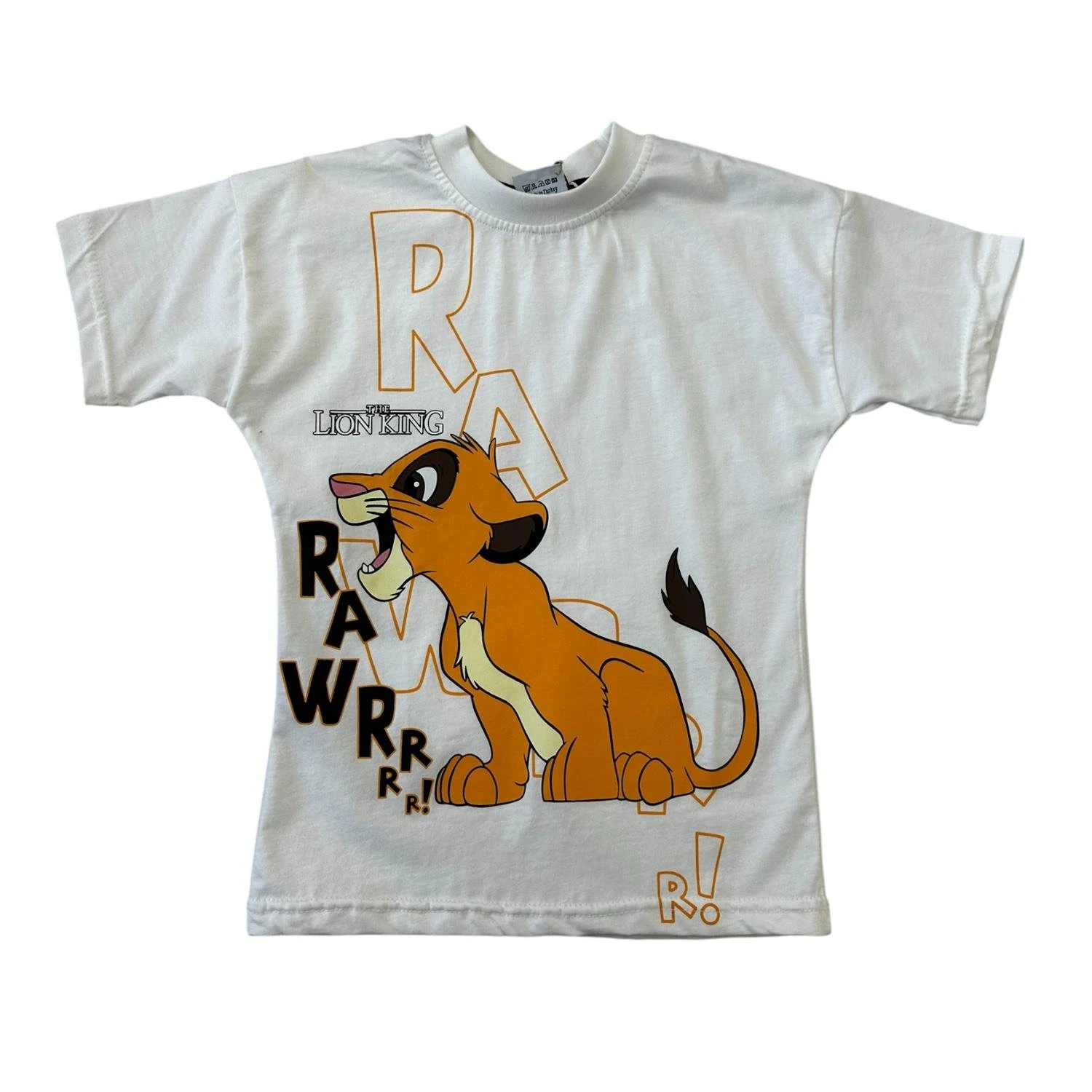 BEYAZ LION KING ŞORTLU TAKIM