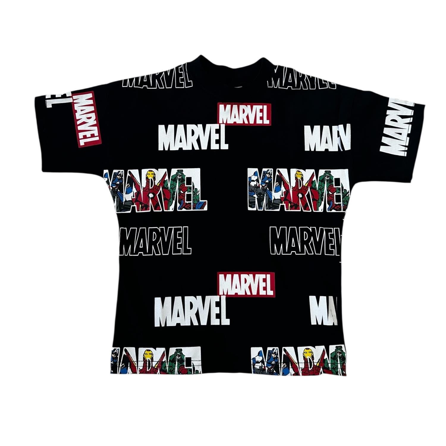 SİYAH MARVEL ŞORTLU TAKIM
