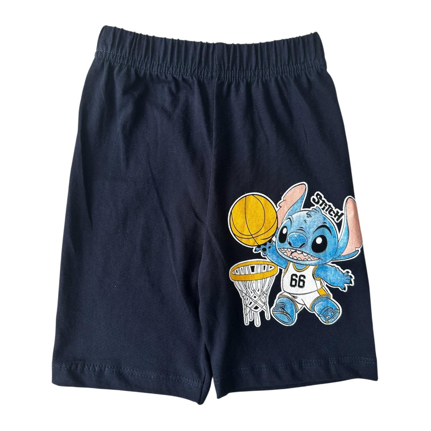 MAVİ STITCH ŞORTLU TAKIM