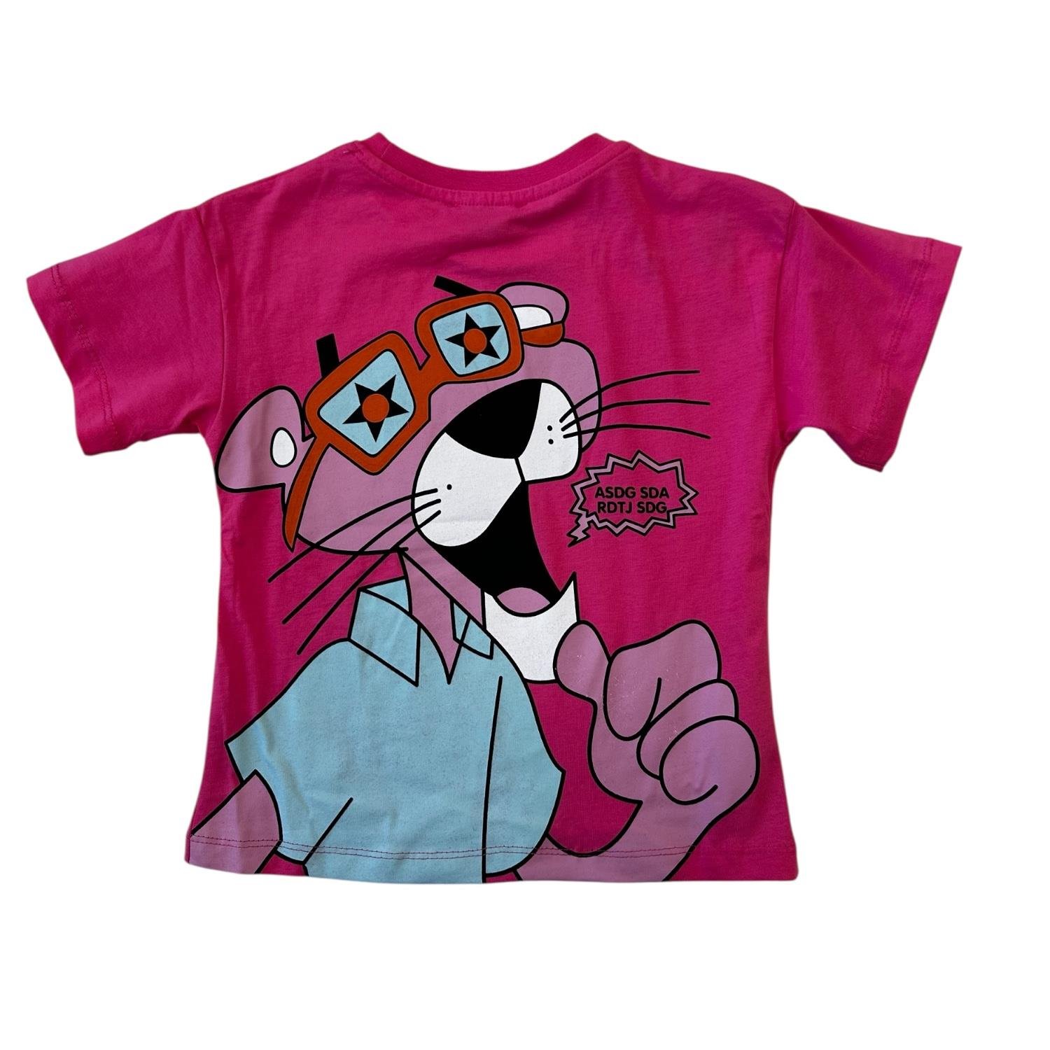 PEMBE PANTER ŞORTLU TAKIM
