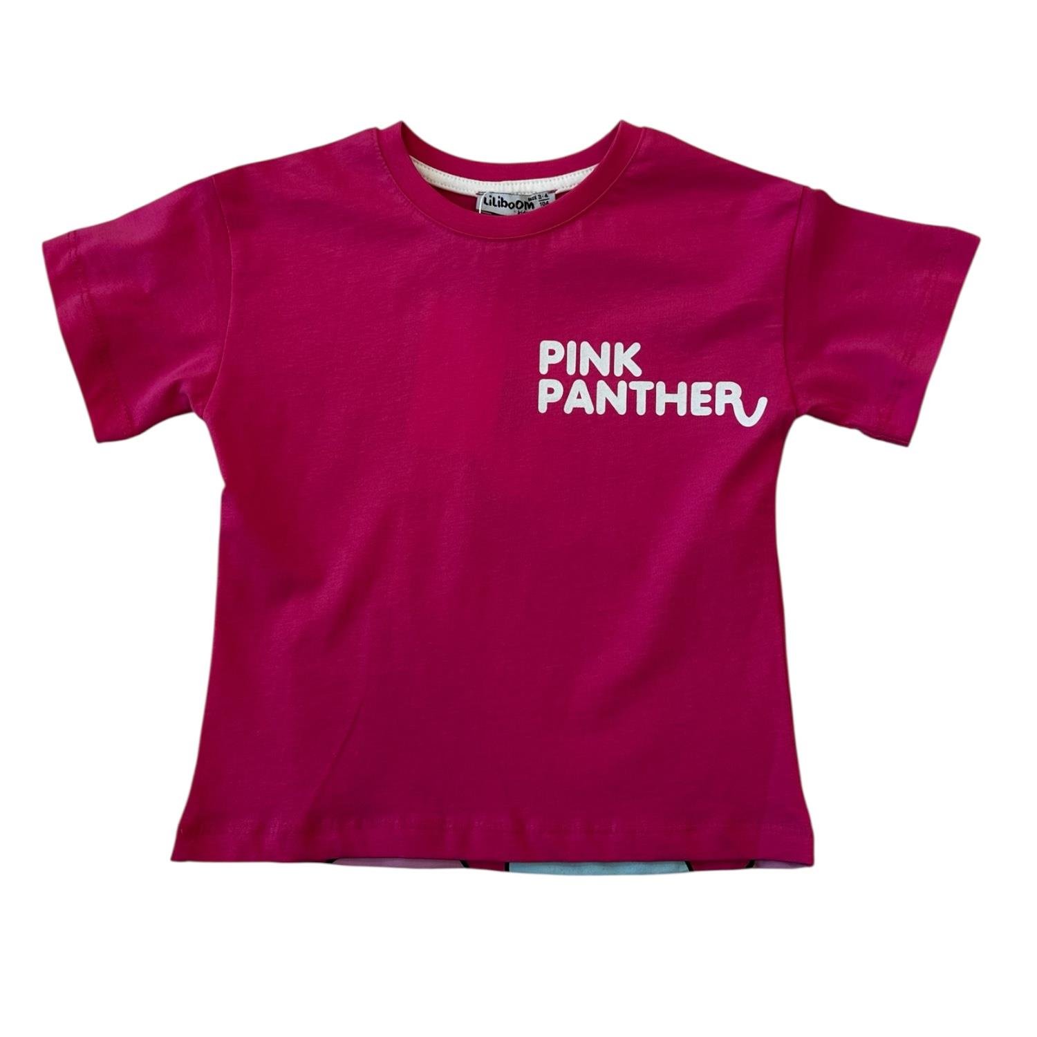 PEMBE PANTER ŞORTLU TAKIM