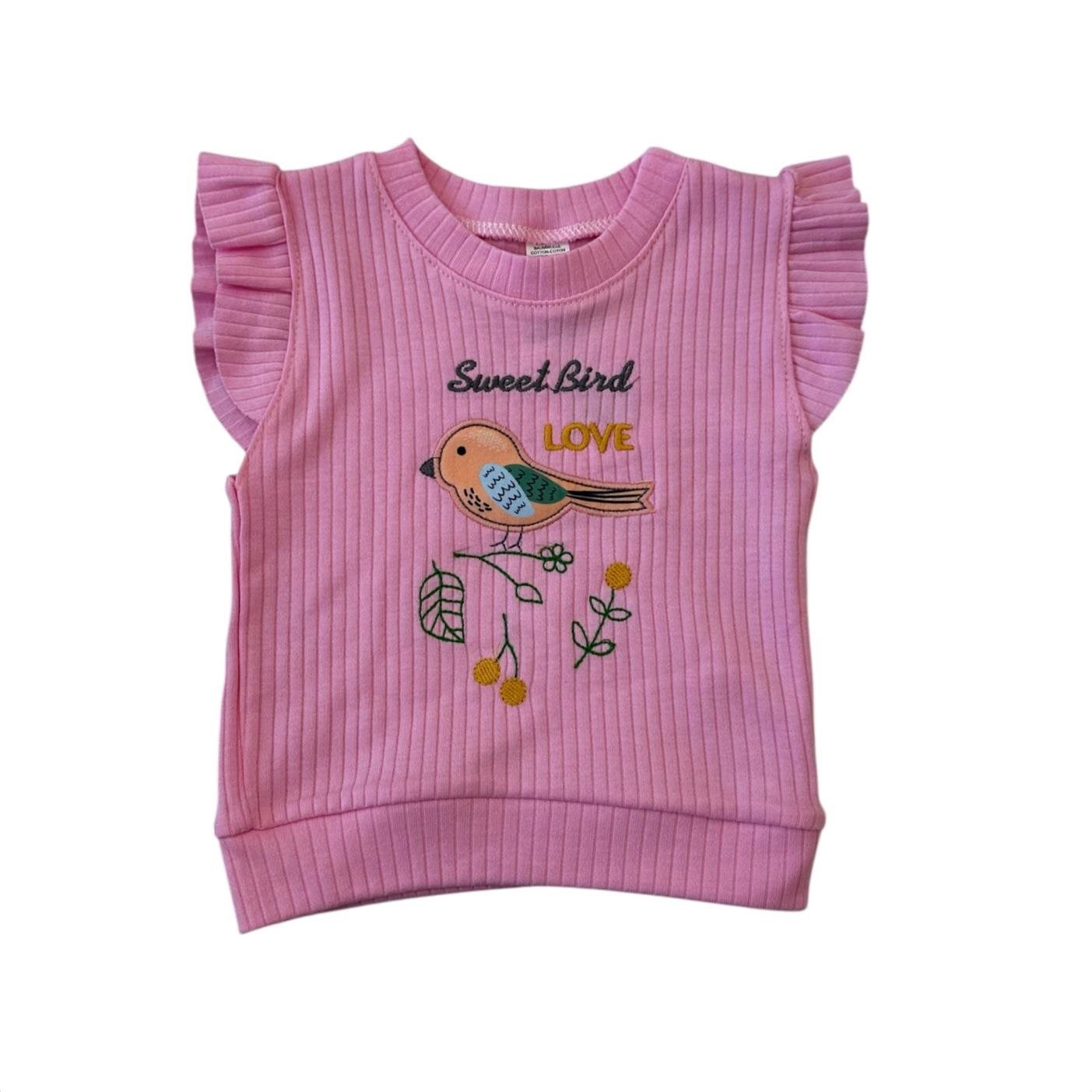 PEMBE FIRFIR ŞORTLU TAKIM