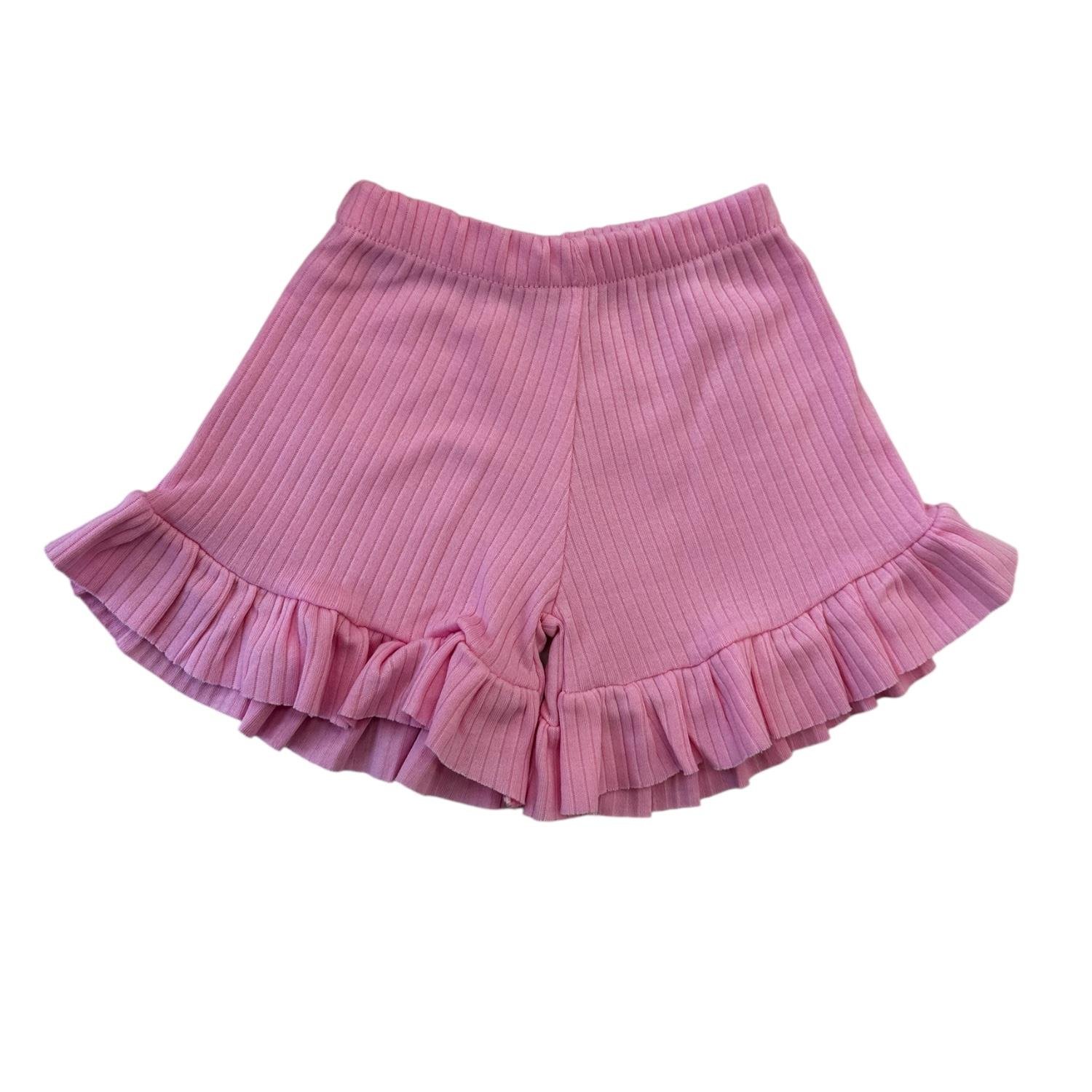 PEMBE FIRFIR ŞORTLU TAKIM