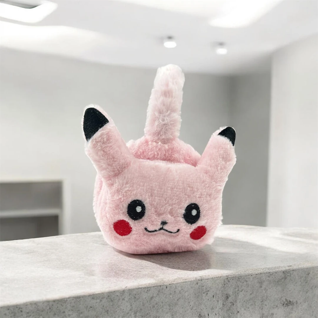 UNISEX YETİŞKİN VE ÇOCUK PREMIUM PIKACHU PELUŞ KULAKLIK