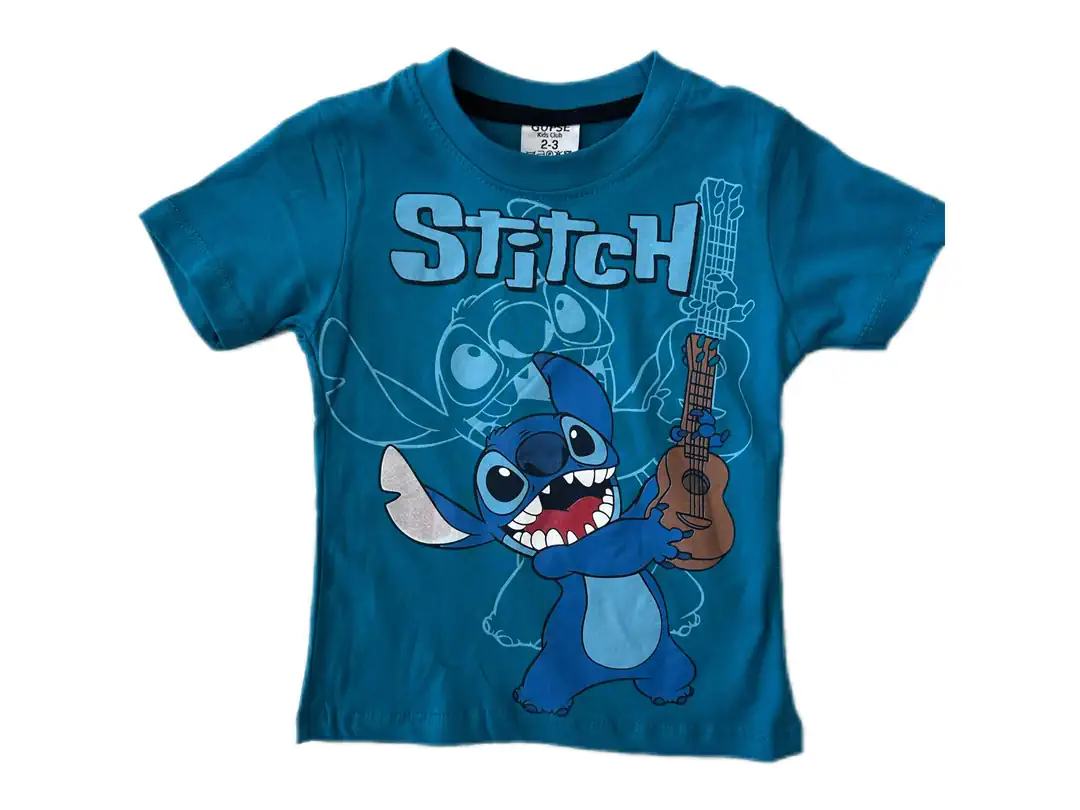 MAVİ STITCH GİTARLI ŞORTLU TAKIM