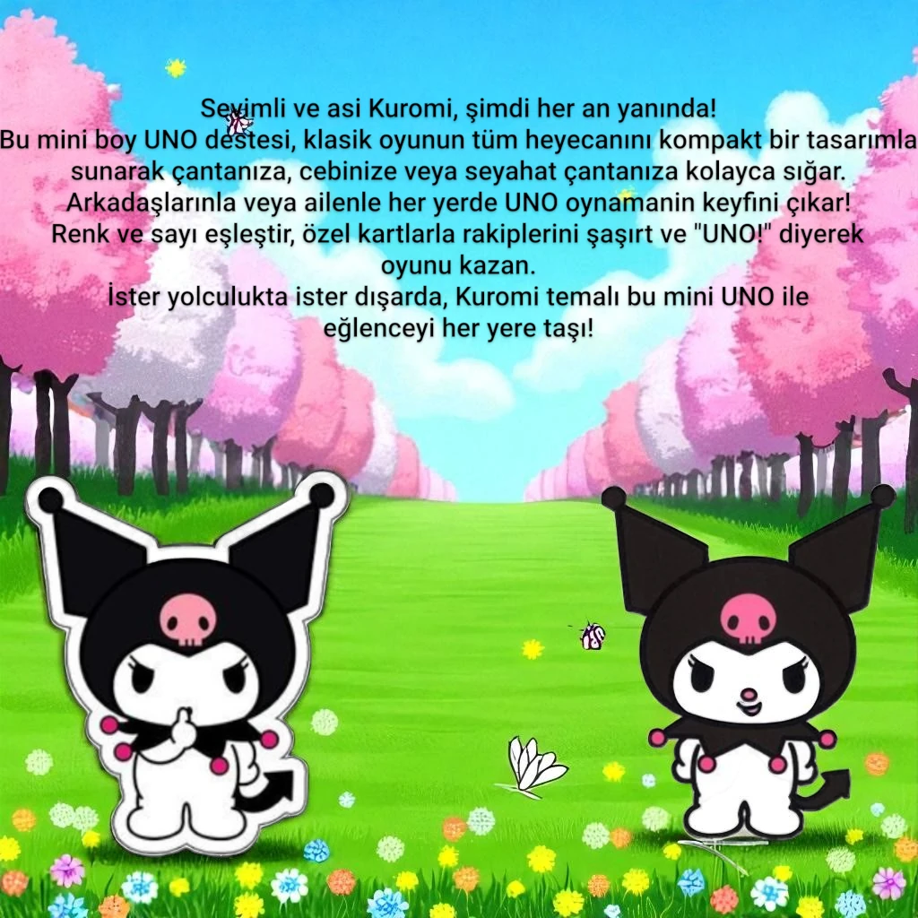 Kuromi UNO Mini Oyun Kartı