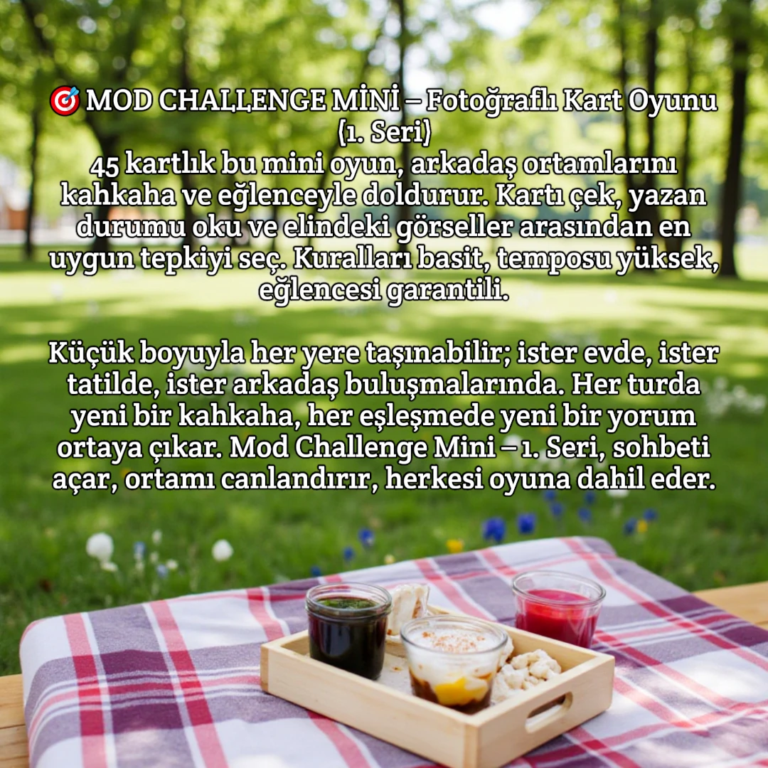 MOD CHALLENGE MİNİ FOTOĞRAFLI KART OYUNU 1. SERİ