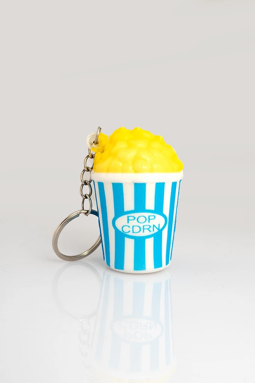 SQUISHY MAVİ POPCORN ANAHTARLIK